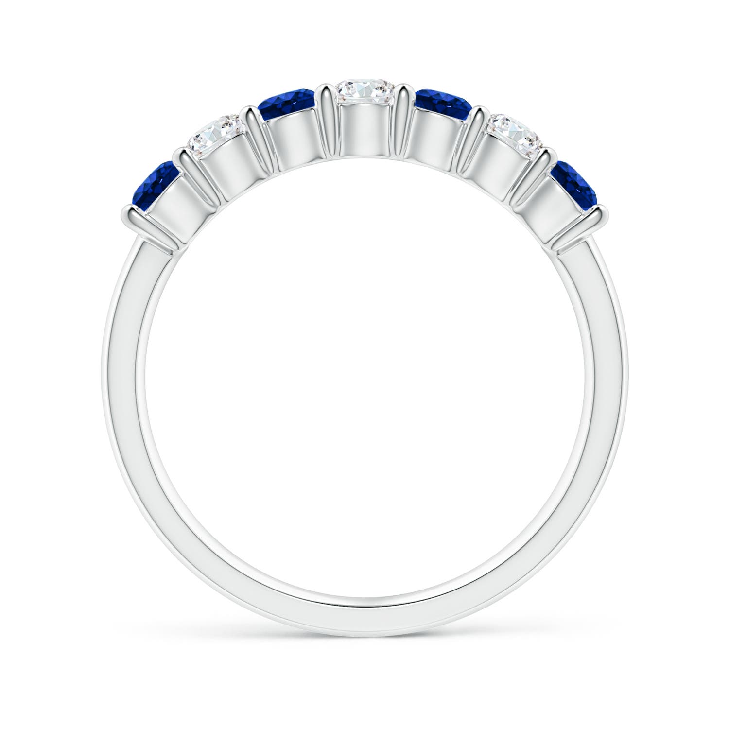 AAAA - Blue Sapphire / 0.88 CT / 14 KT White Gold