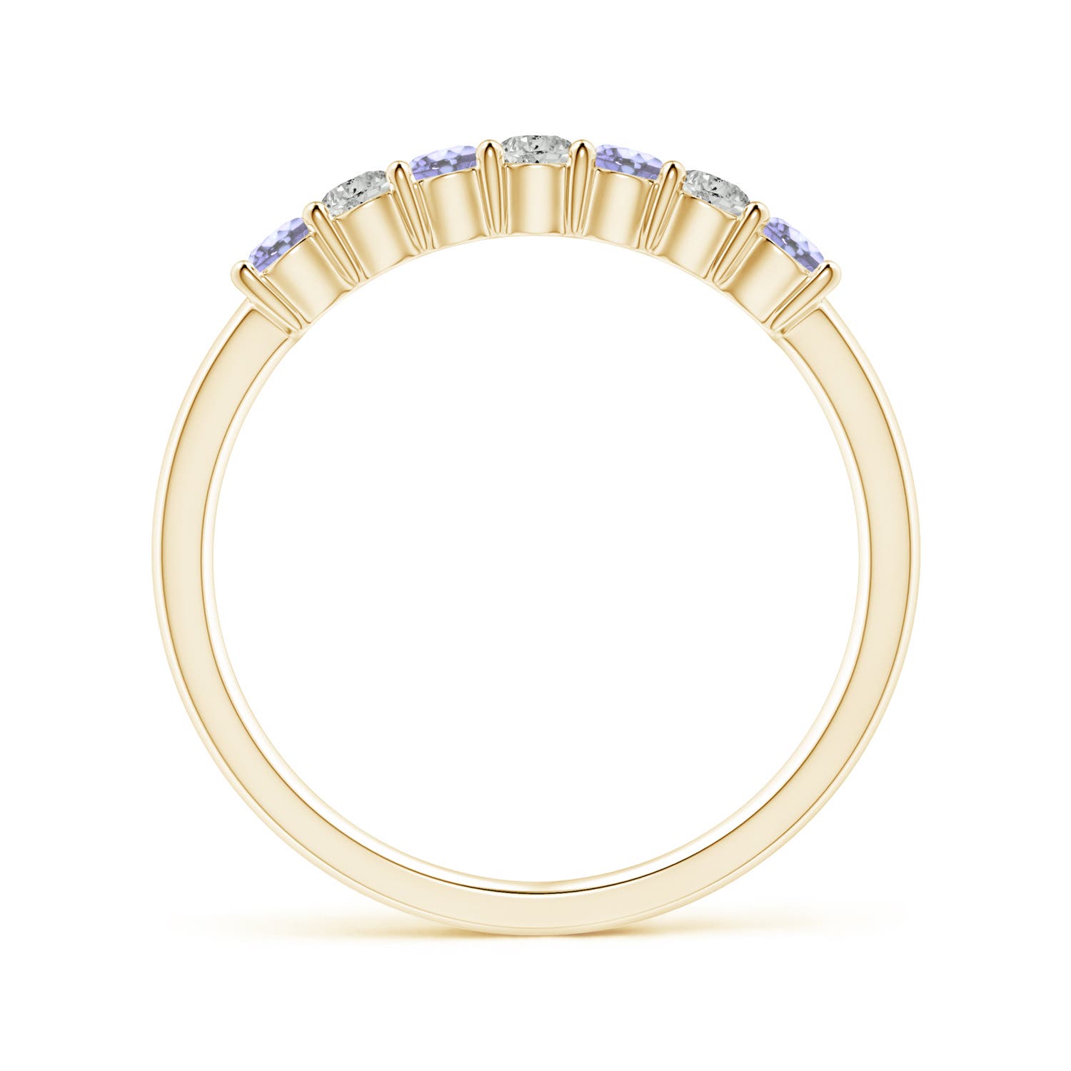 A - Tanzanite / 0.49 CT / 14 KT Yellow Gold