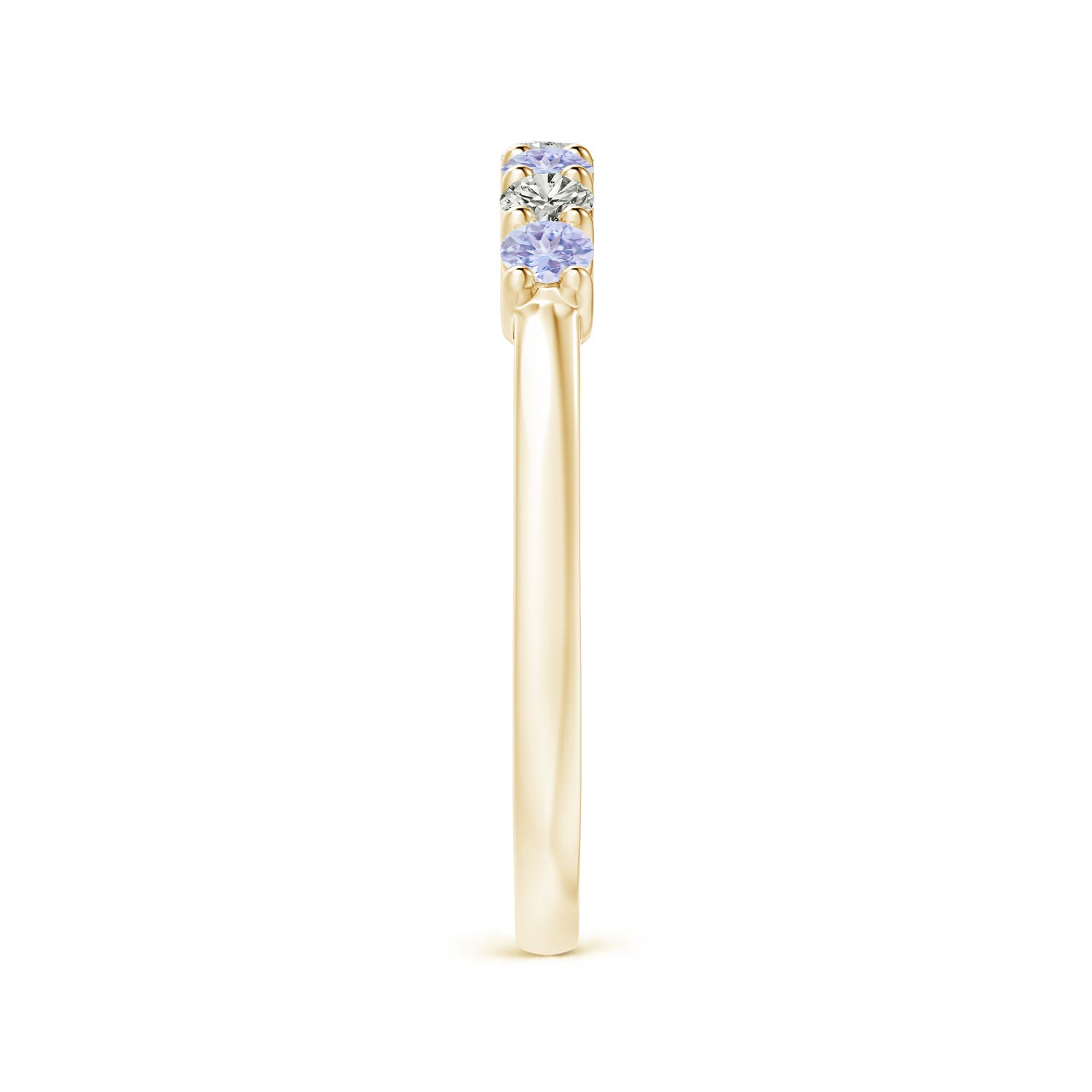 A - Tanzanite / 0.49 CT / 14 KT Yellow Gold