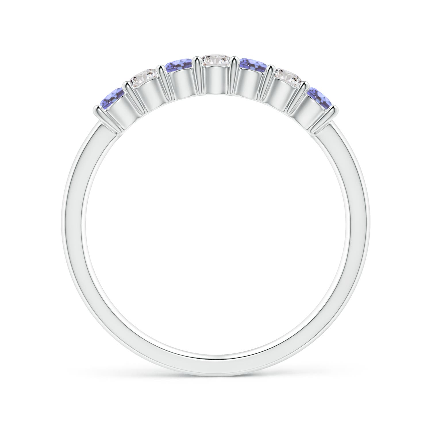 AA - Tanzanite / 0.49 CT / 14 KT White Gold