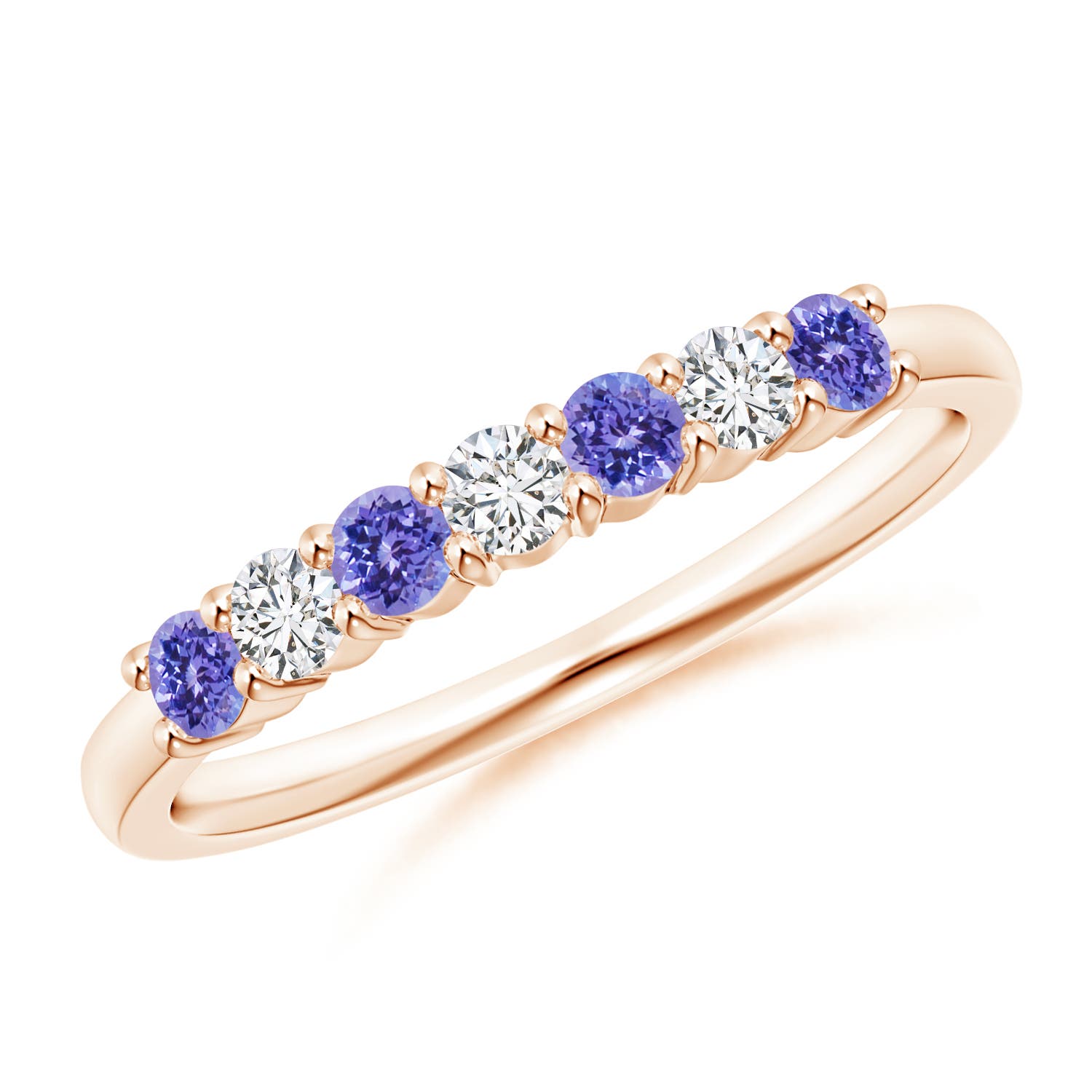 AAA - Tanzanite / 0.49 CT / 14 KT Rose Gold