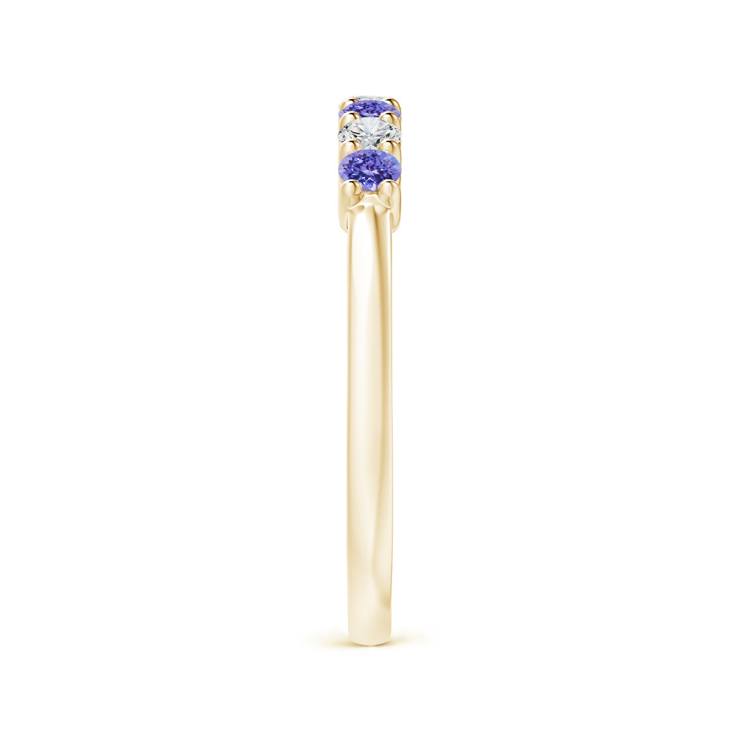 AAA - Tanzanite / 0.49 CT / 14 KT Yellow Gold