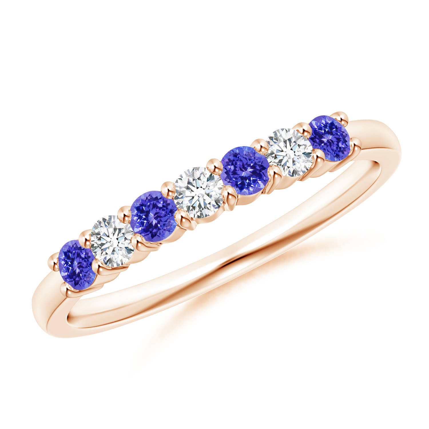 AAAA - Tanzanite / 0.49 CT / 14 KT Rose Gold