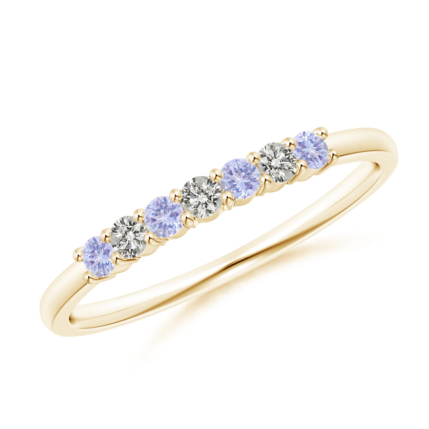 A - Tanzanite / 0.27 CT / 14 KT Yellow Gold