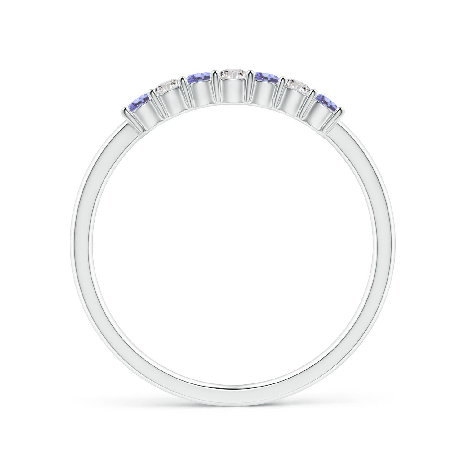 AA - Tanzanite / 0.27 CT / 14 KT White Gold