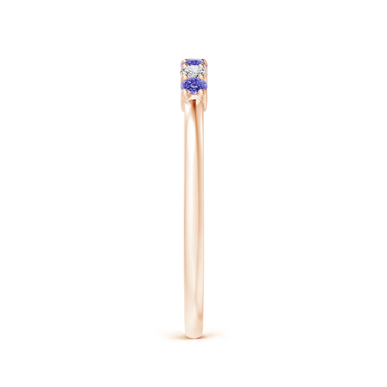 AAA - Tanzanite / 0.27 CT / 14 KT Rose Gold