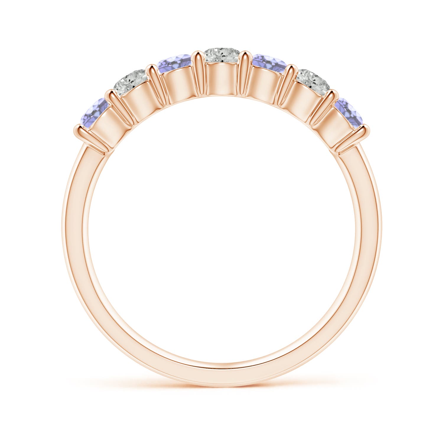 A - Tanzanite / 0.72 CT / 14 KT Rose Gold