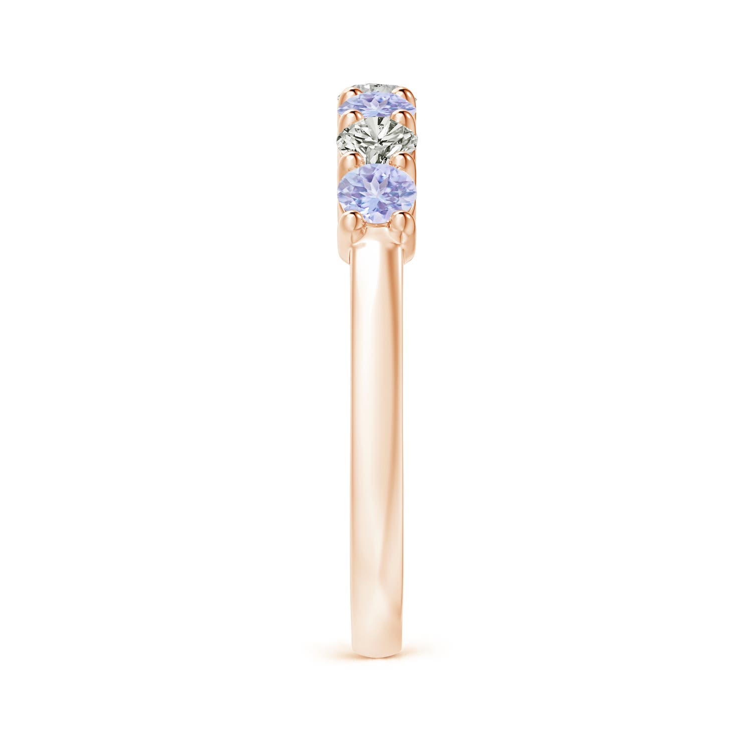 A - Tanzanite / 0.72 CT / 14 KT Rose Gold