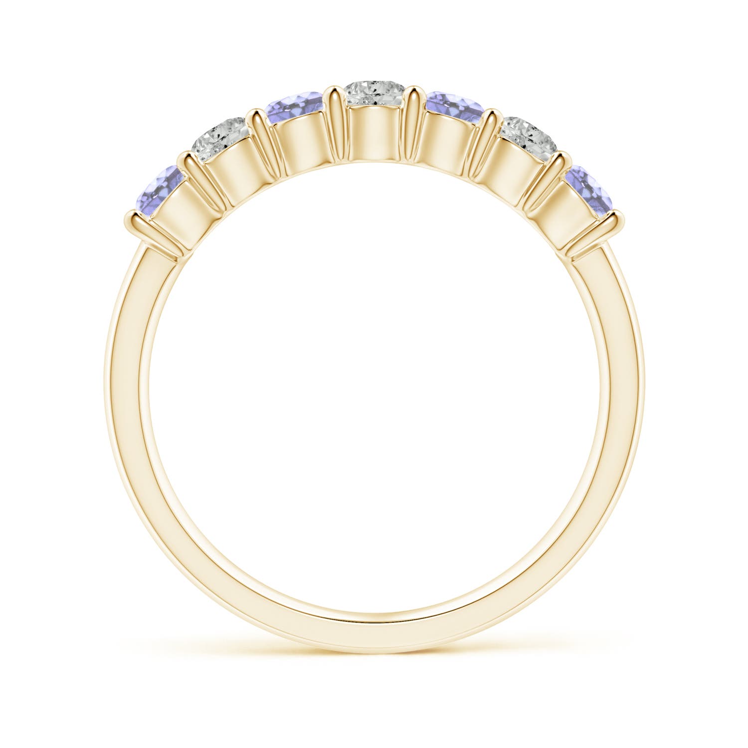 A - Tanzanite / 0.72 CT / 14 KT Yellow Gold