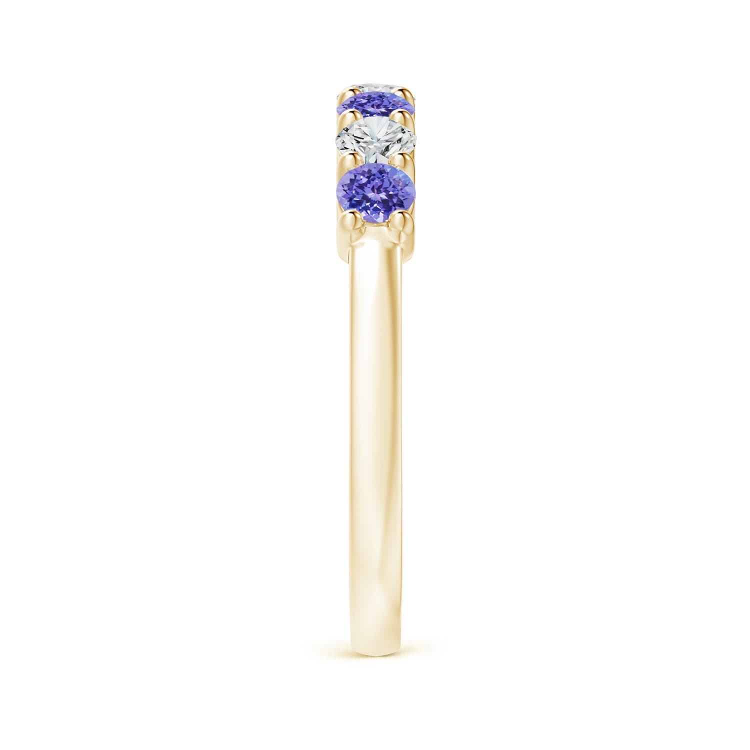 AAA - Tanzanite / 0.72 CT / 14 KT Yellow Gold