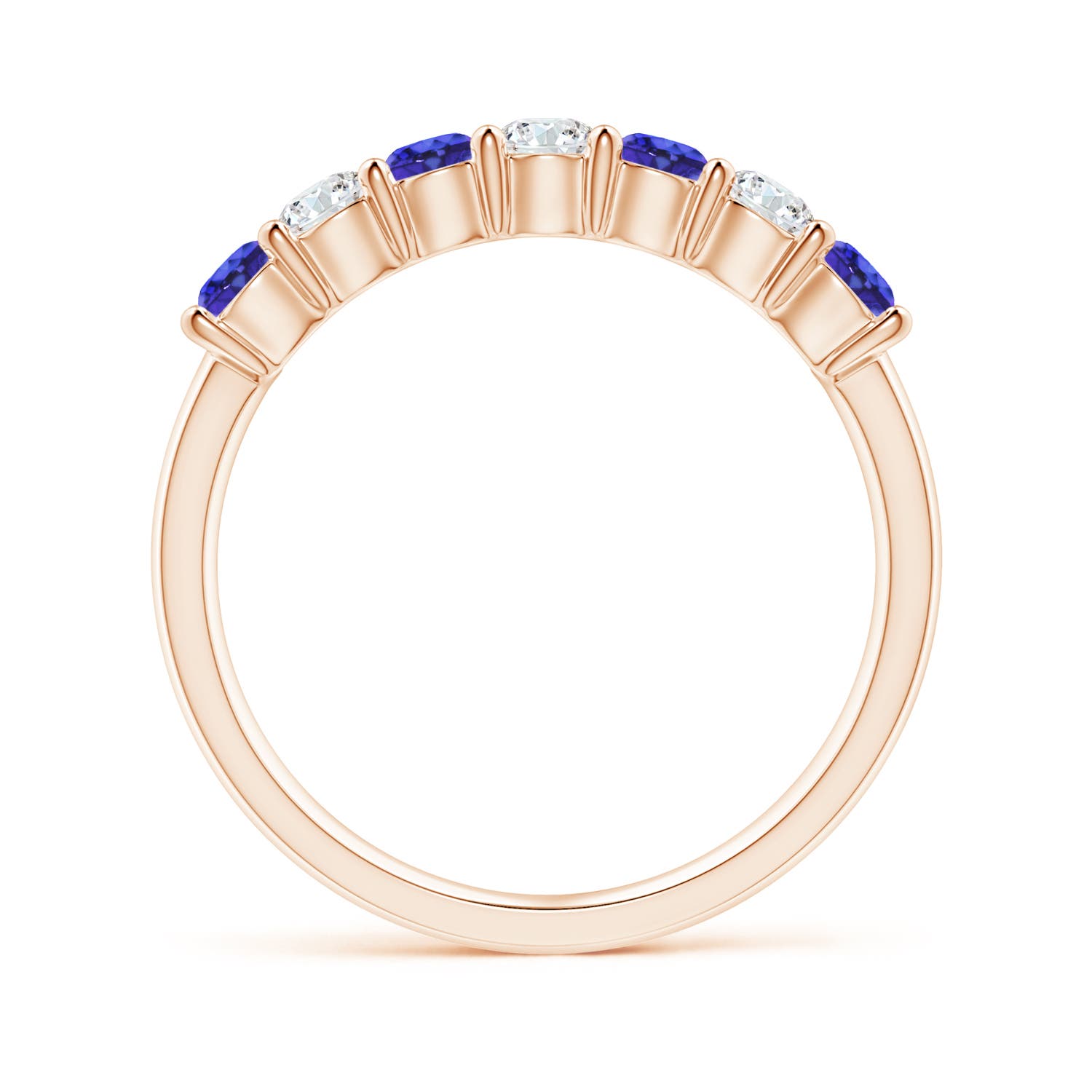 AAAA - Tanzanite / 0.72 CT / 14 KT Rose Gold