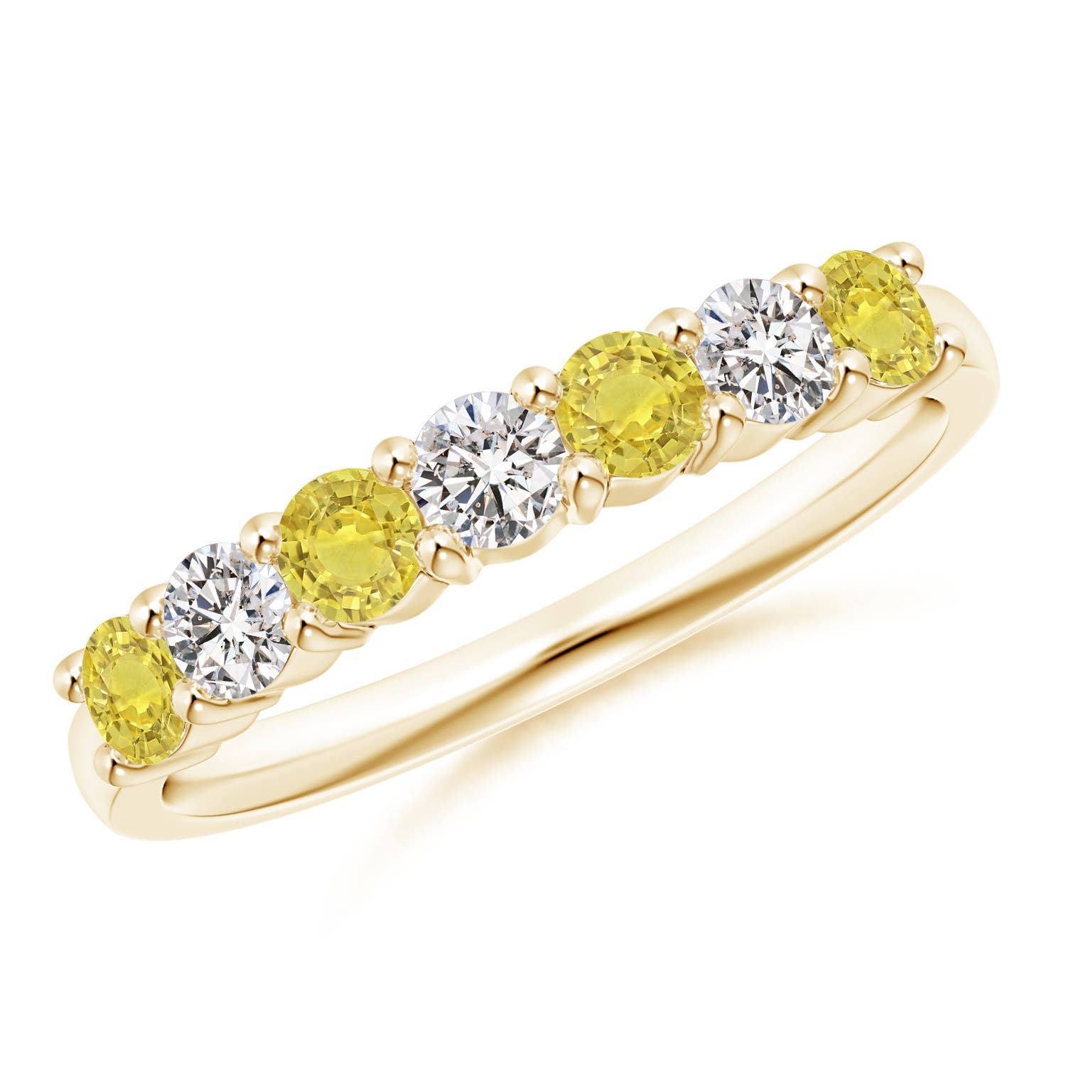 AA - Yellow Sapphire / 0.8 CT / 14 KT Yellow Gold