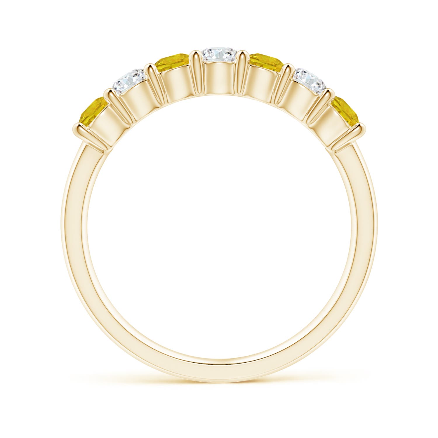 AAAA - Yellow Sapphire / 0.8 CT / 14 KT Yellow Gold