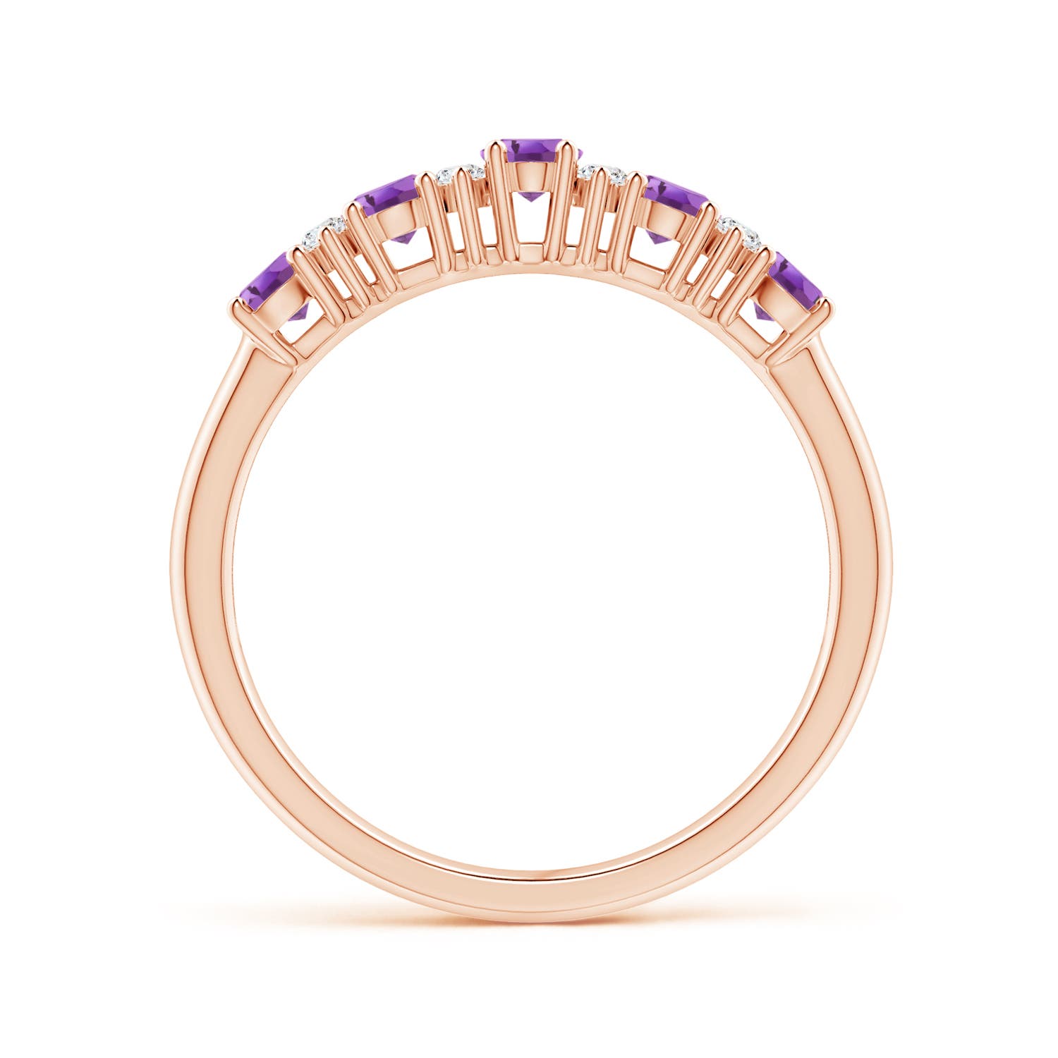 A - Amethyst / 0.81 CT / 14 KT Rose Gold