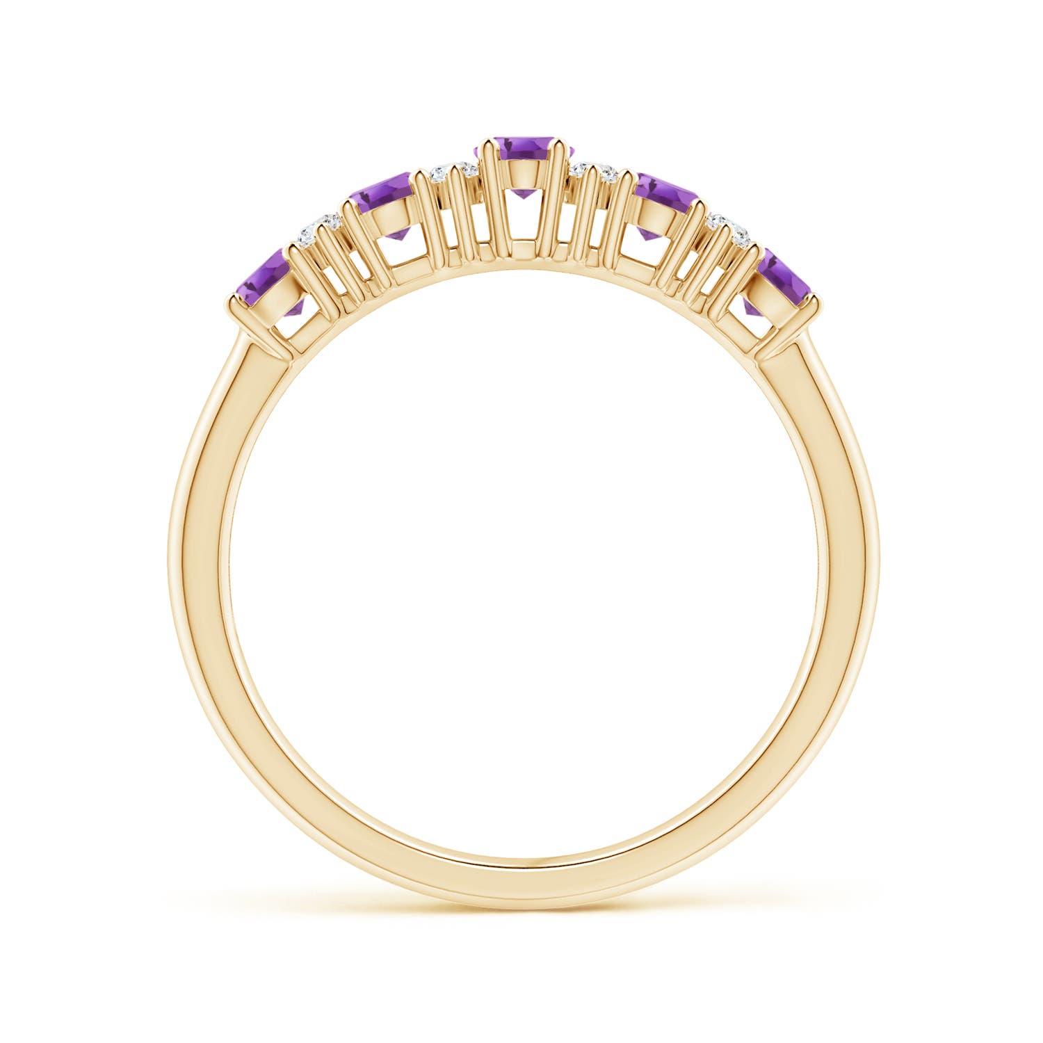 A - Amethyst / 0.81 CT / 14 KT Yellow Gold