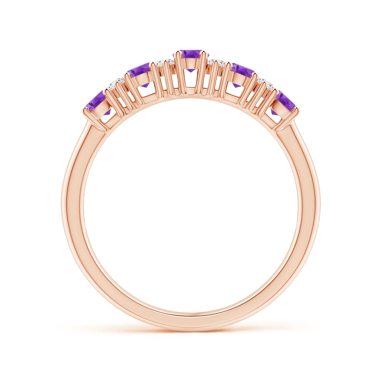 AA - Amethyst / 0.81 CT / 14 KT Rose Gold