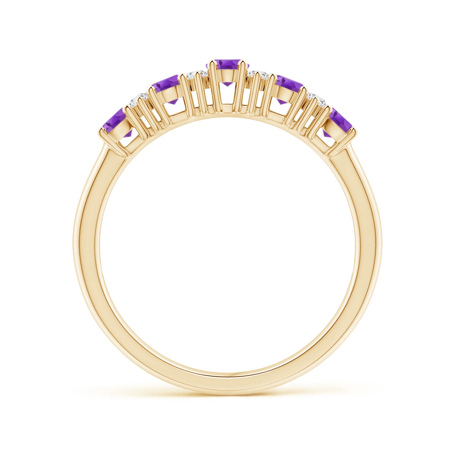 AA - Amethyst / 0.81 CT / 14 KT Yellow Gold