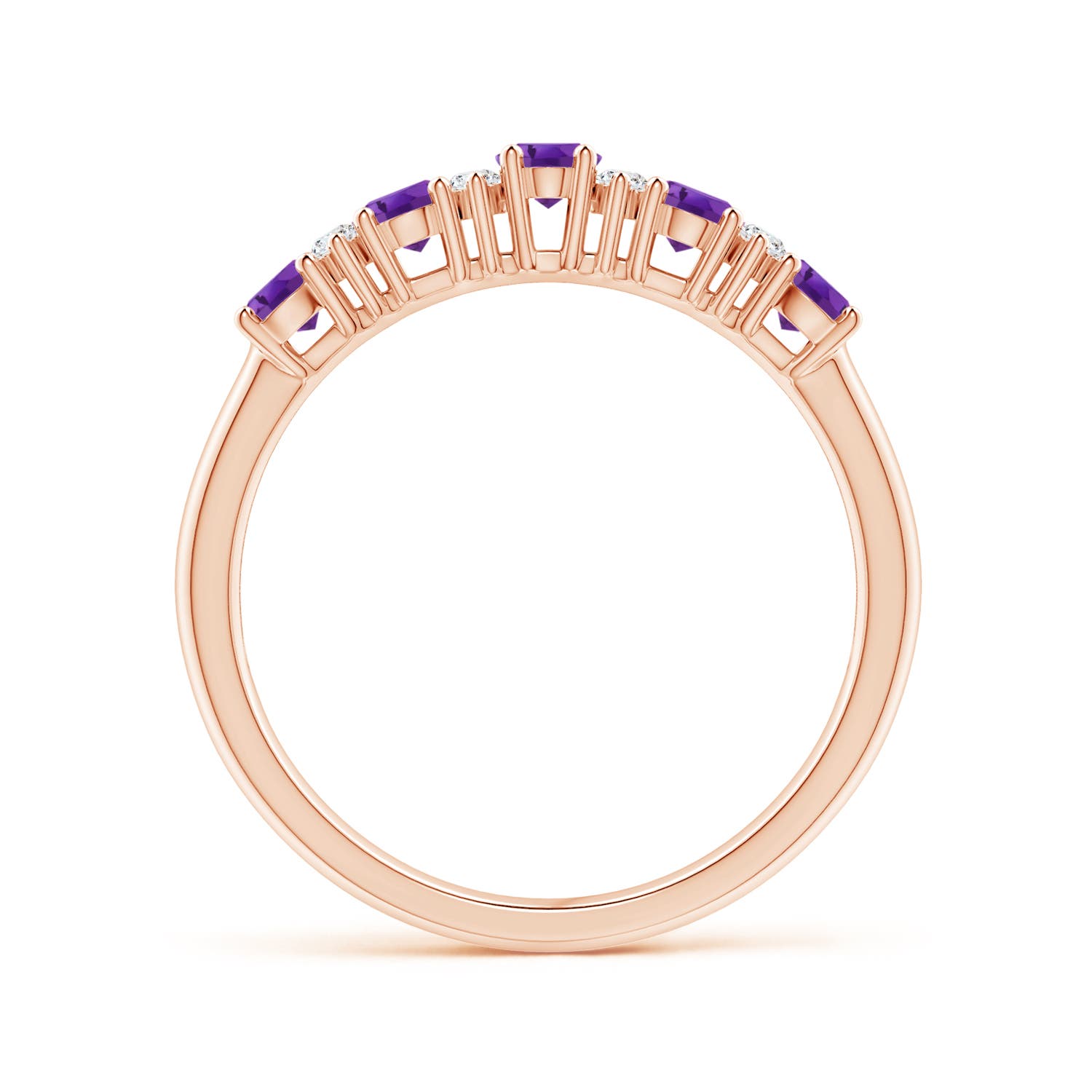 AAA - Amethyst / 0.81 CT / 14 KT Rose Gold