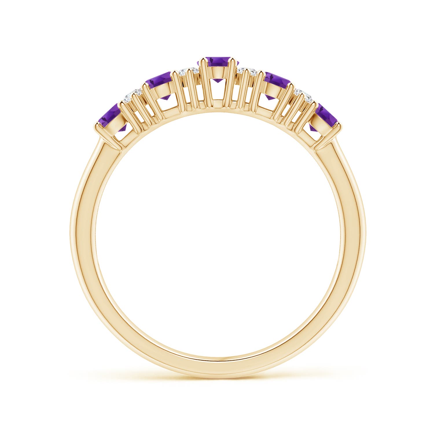 AAA - Amethyst / 0.81 CT / 14 KT Yellow Gold