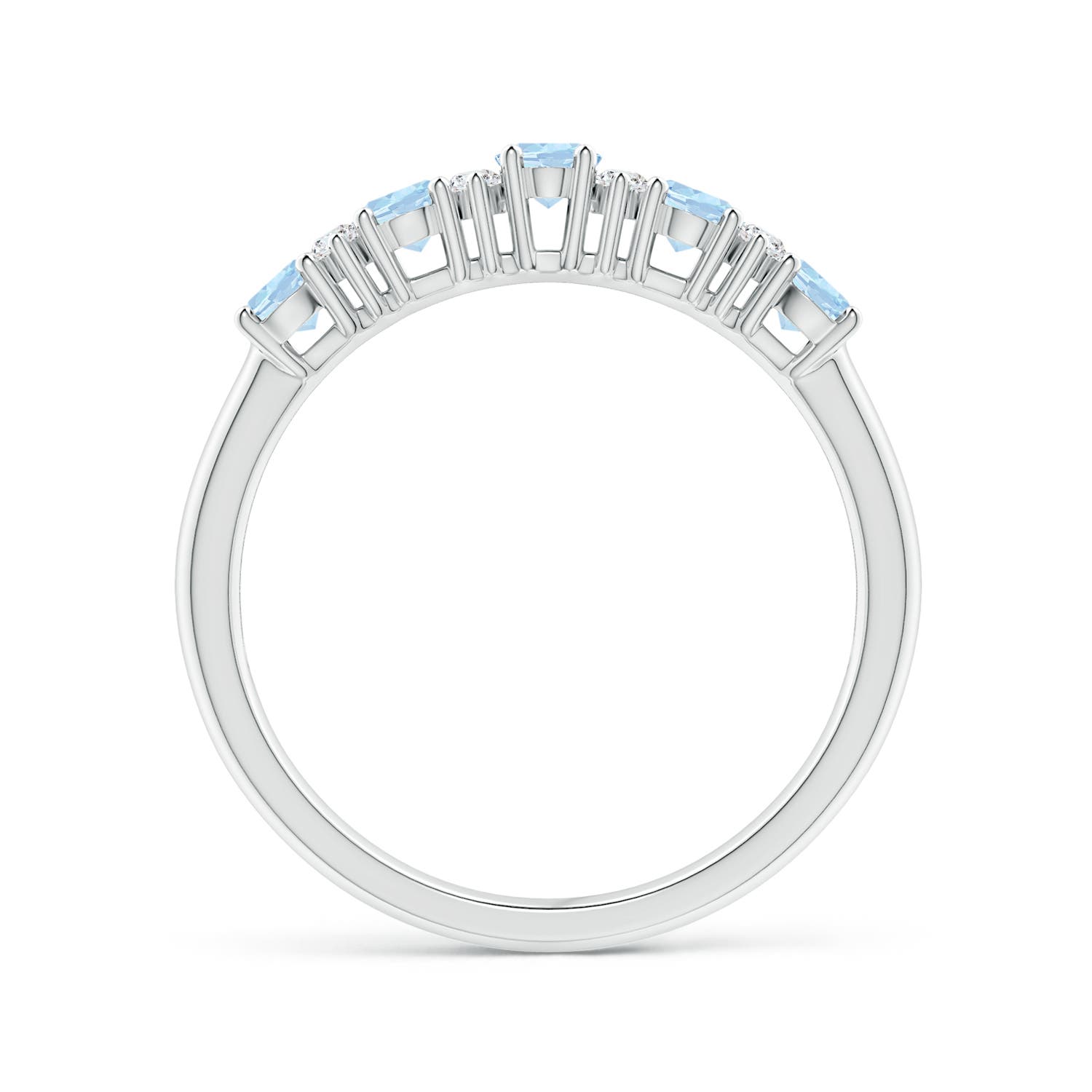 AA - Aquamarine / 0.86 CT / 14 KT White Gold