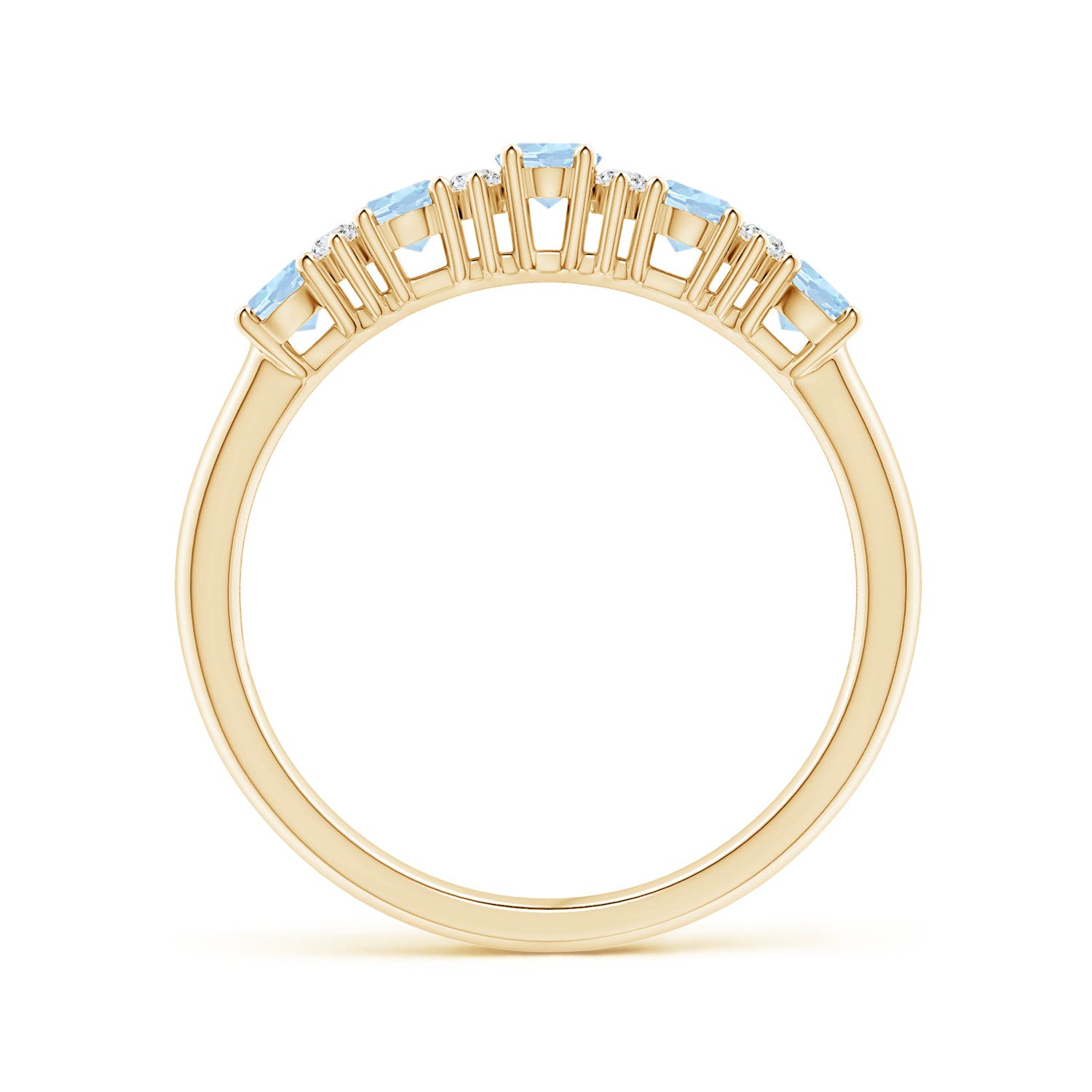 AA - Aquamarine / 0.86 CT / 14 KT Yellow Gold