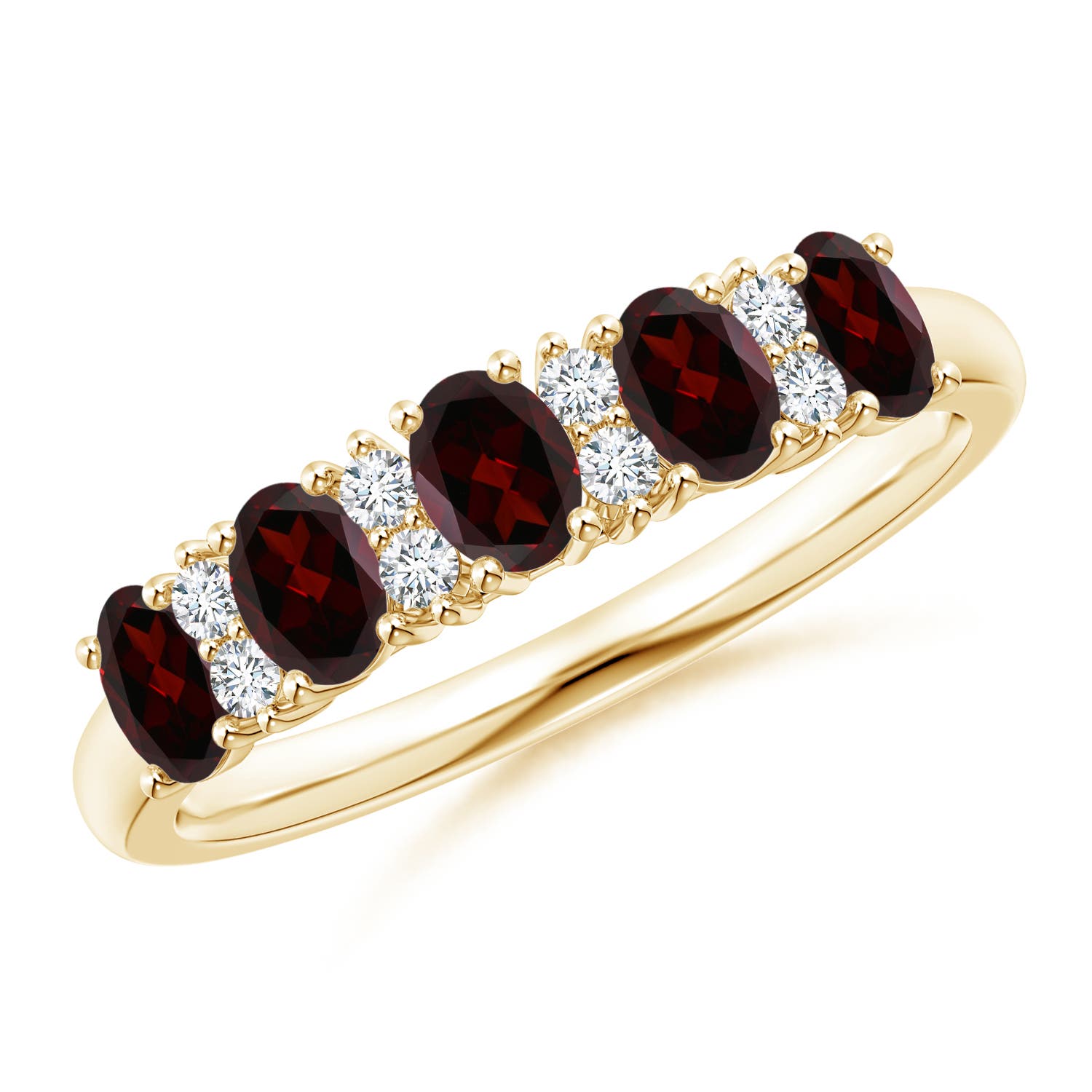 A - Garnet / 1.11 CT / 14 KT Yellow Gold