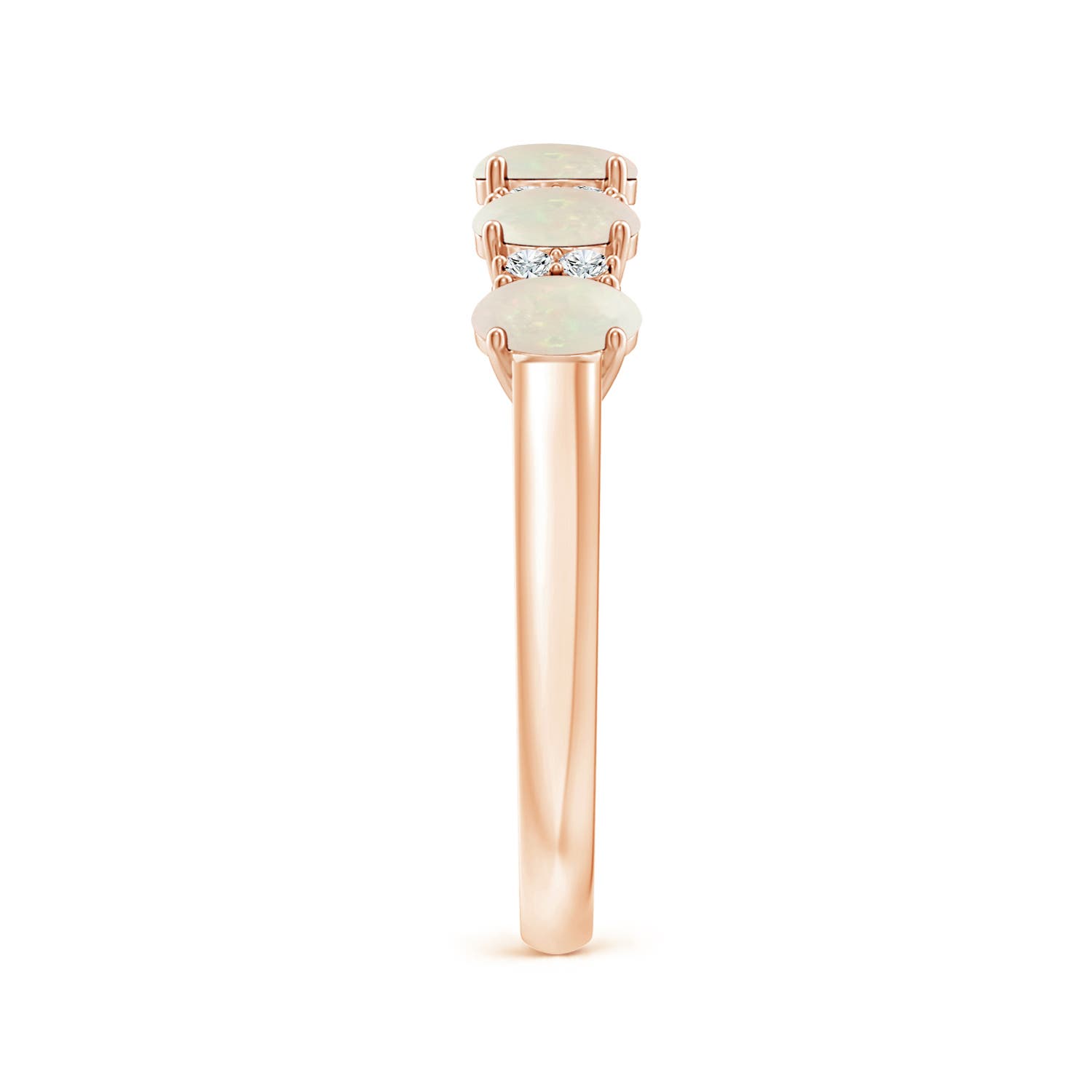 A - Opal / 0.71 CT / 14 KT Rose Gold