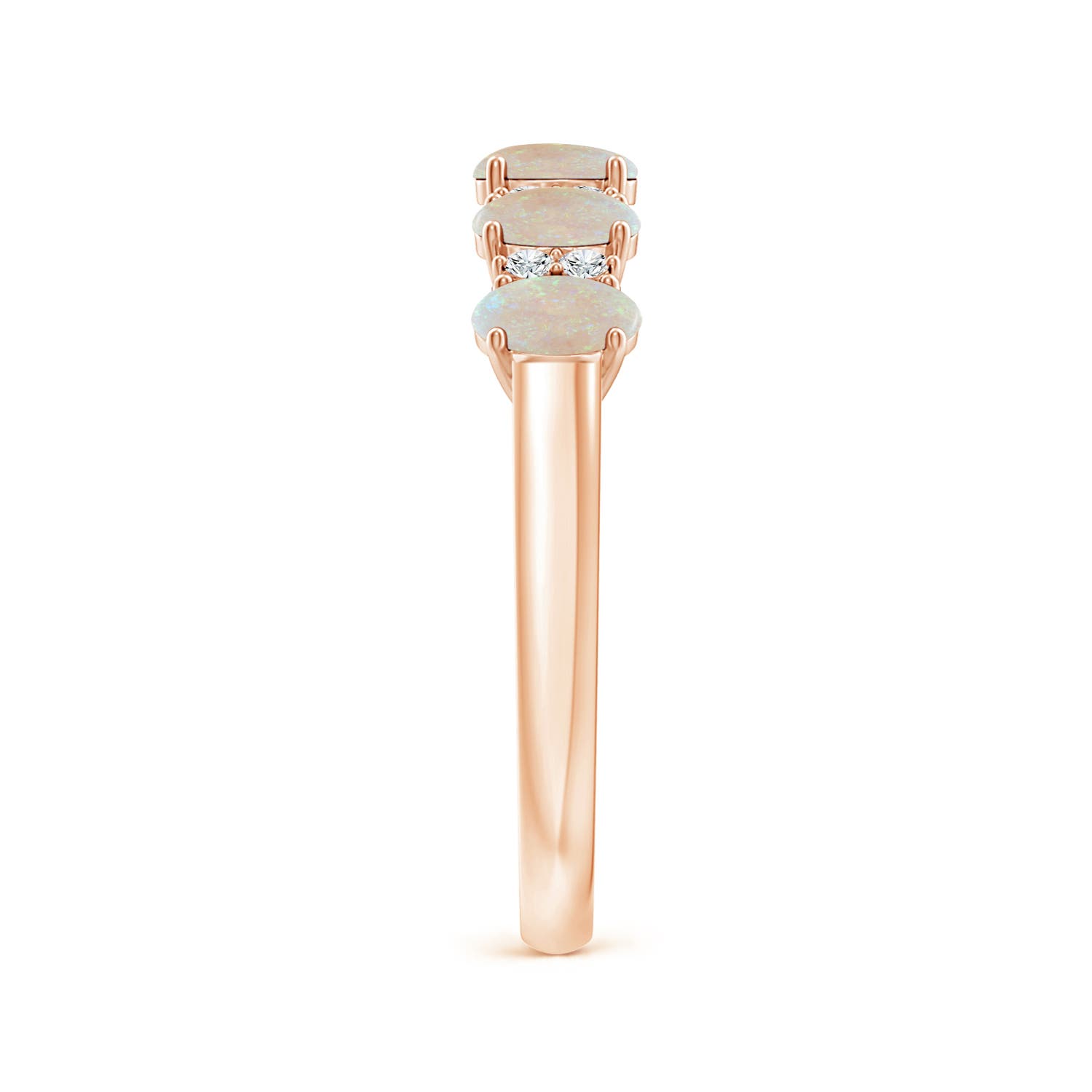 AA - Opal / 0.71 CT / 14 KT Rose Gold