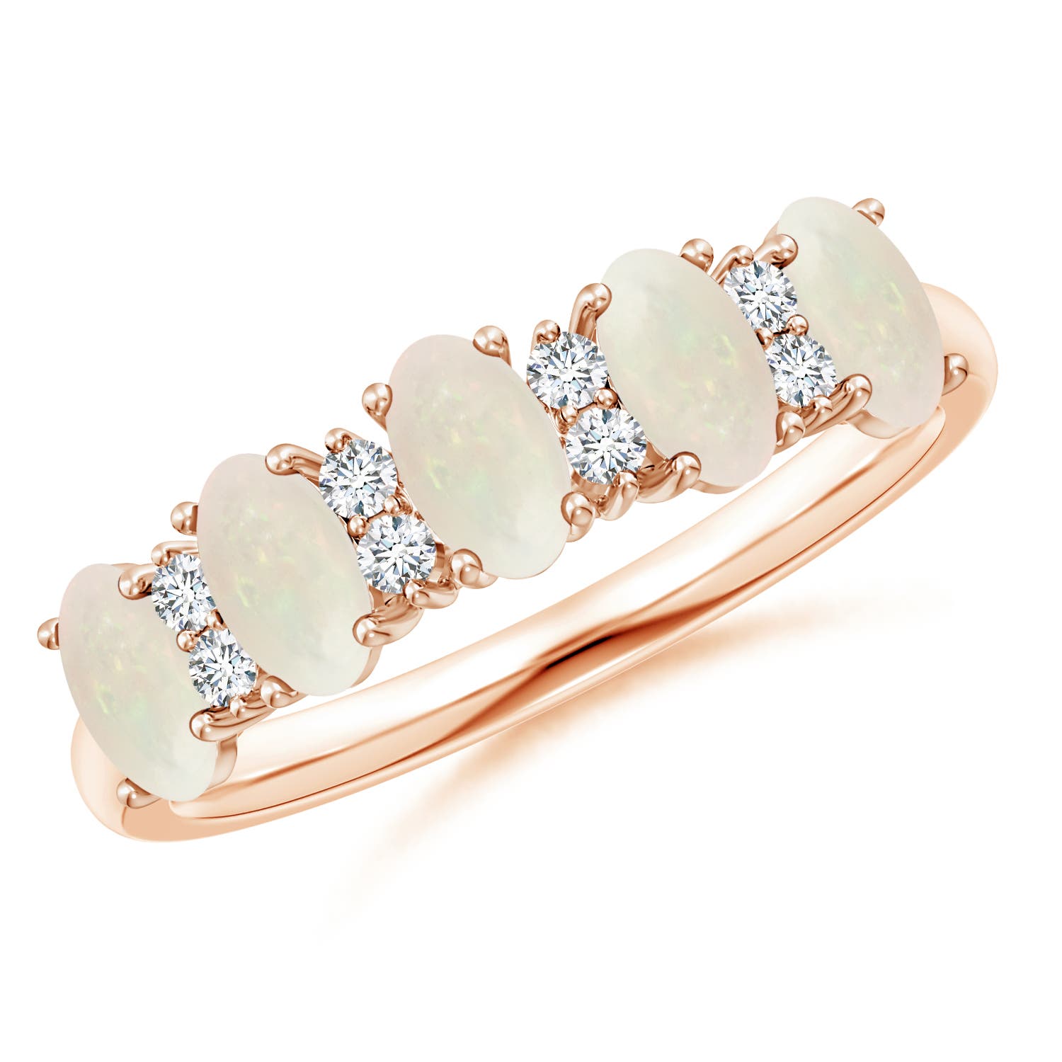 A - Opal / 0.86 CT / 14 KT Rose Gold