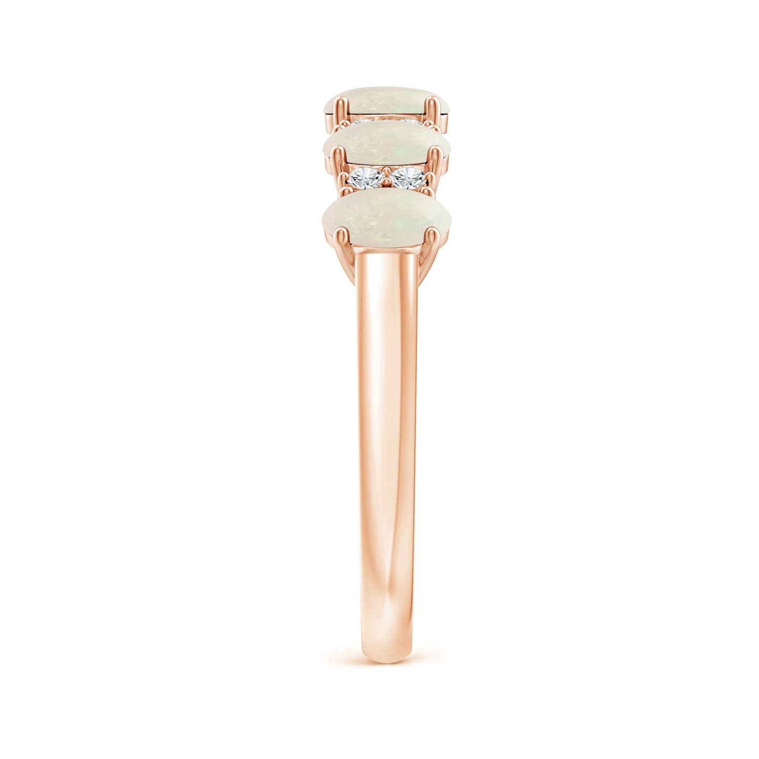 A - Opal / 0.86 CT / 14 KT Rose Gold