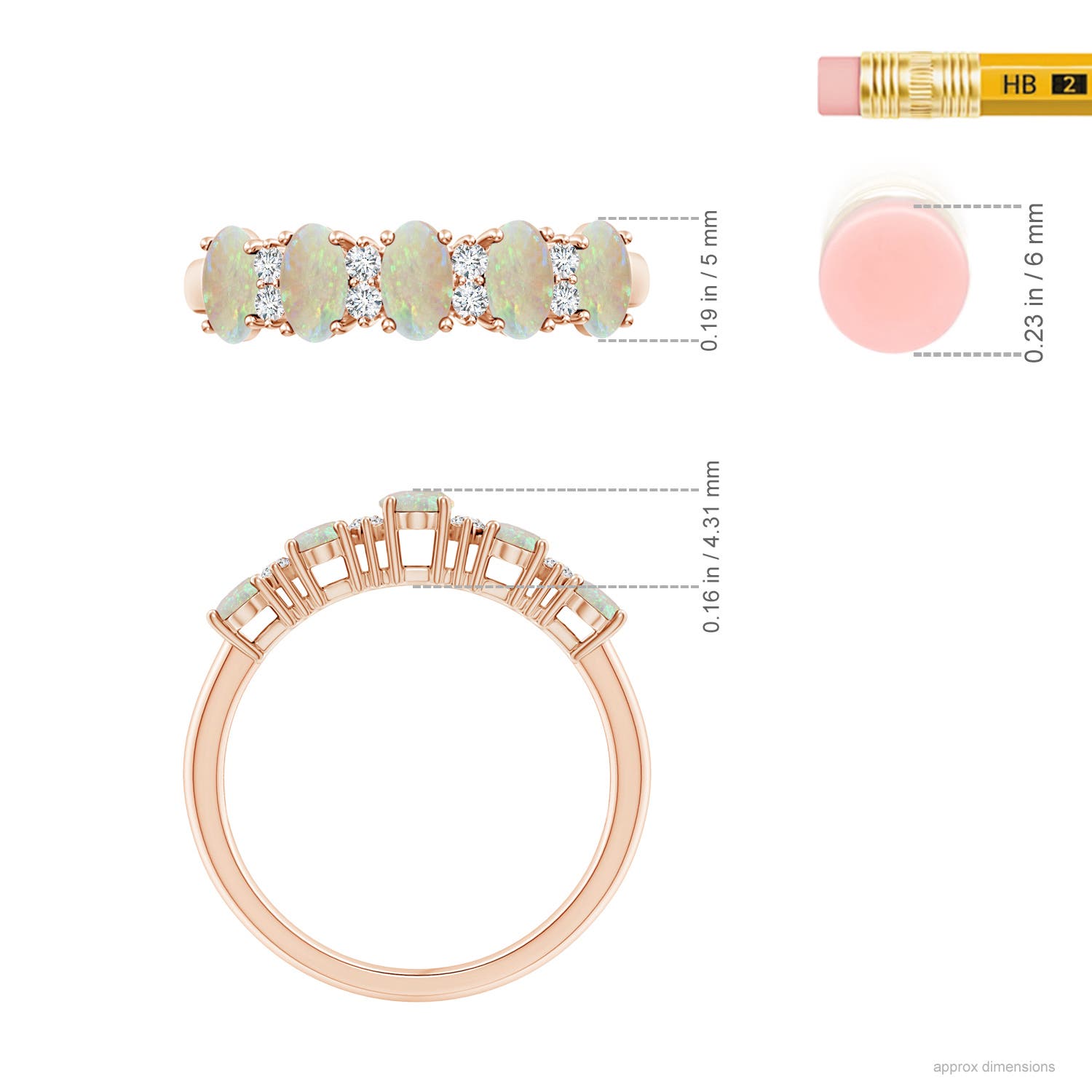 AAA - Opal / 0.86 CT / 14 KT Rose Gold