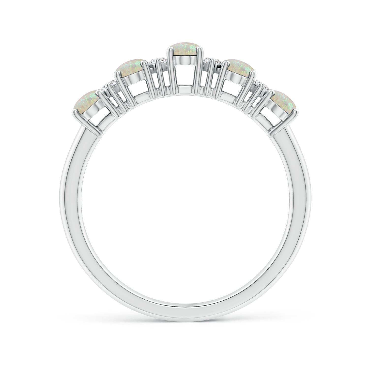 AAA - Opal / 0.86 CT / 14 KT White Gold