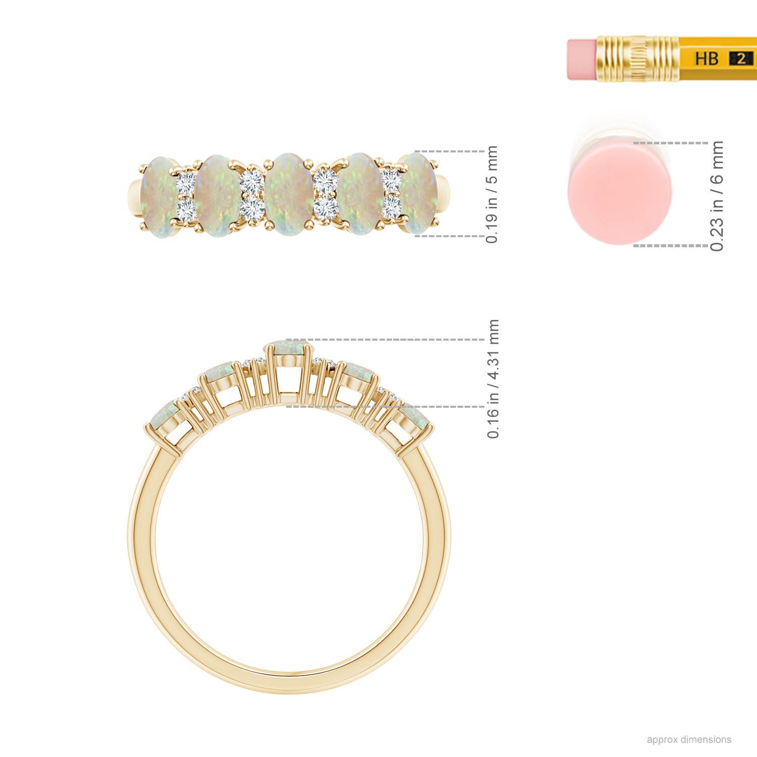 AAA - Opal / 0.86 CT / 14 KT Yellow Gold