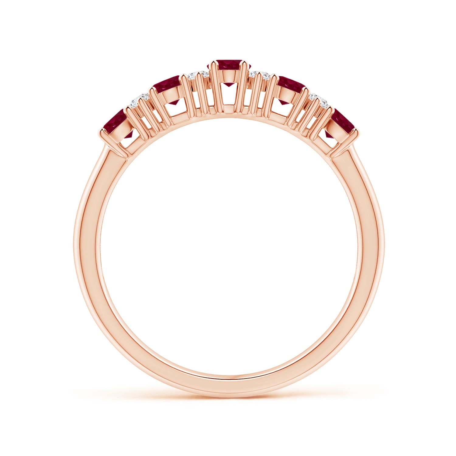 A - Ruby / 1.11 CT / 14 KT Rose Gold