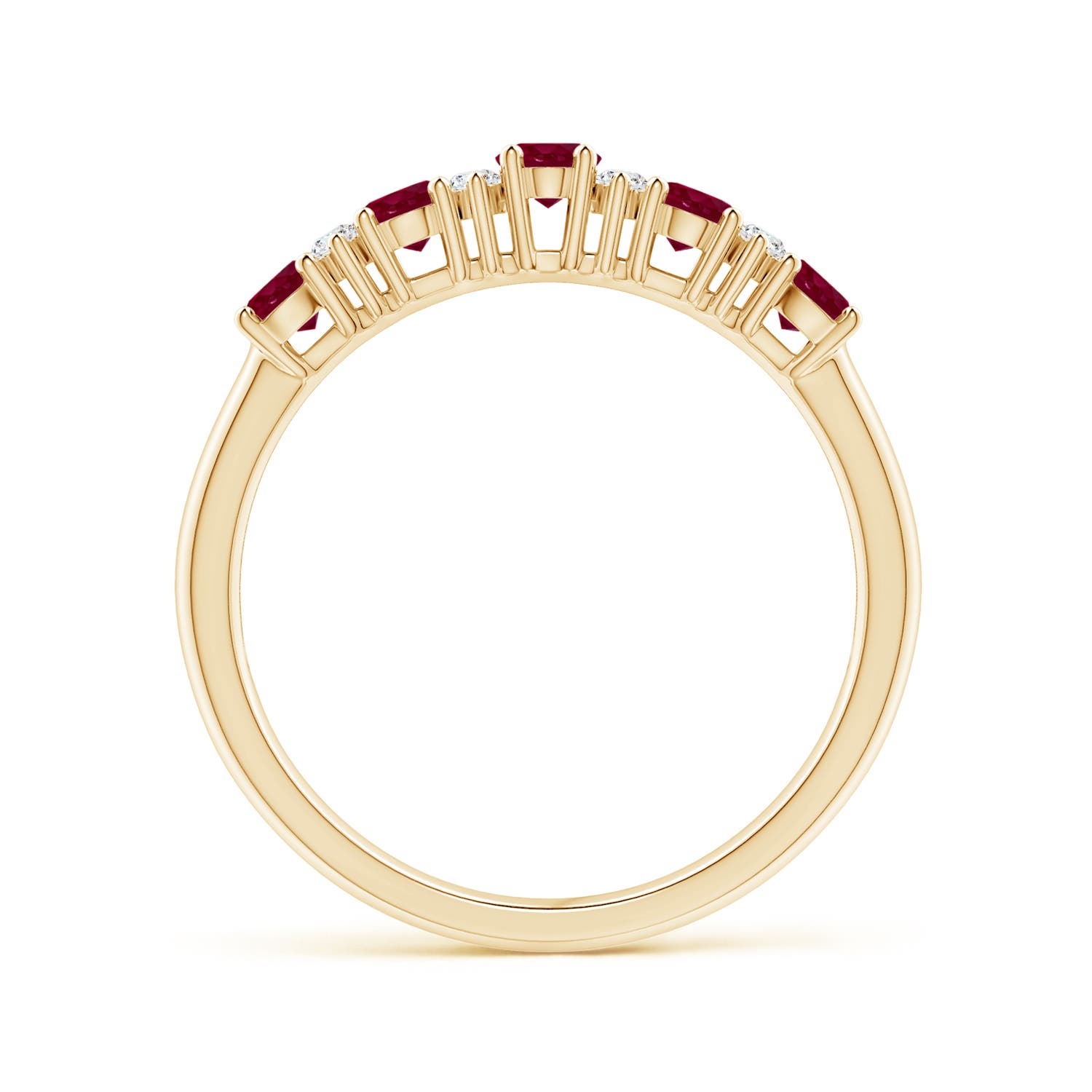 A - Ruby / 1.11 CT / 14 KT Yellow Gold