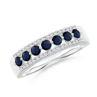 Round A Blue Sapphire