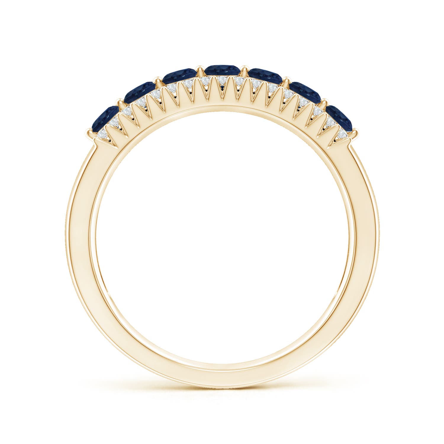 AA - Blue Sapphire / 0.8 CT / 14 KT Yellow Gold