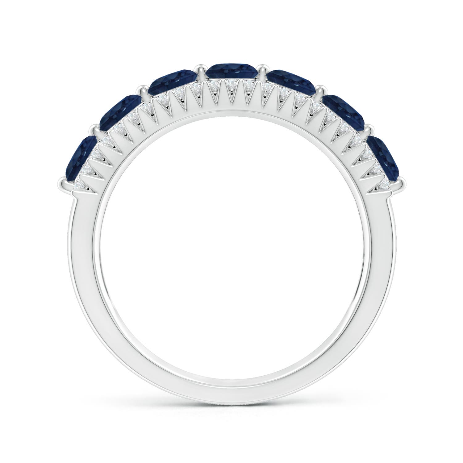 AA - Blue Sapphire / 1.77 CT / 14 KT White Gold