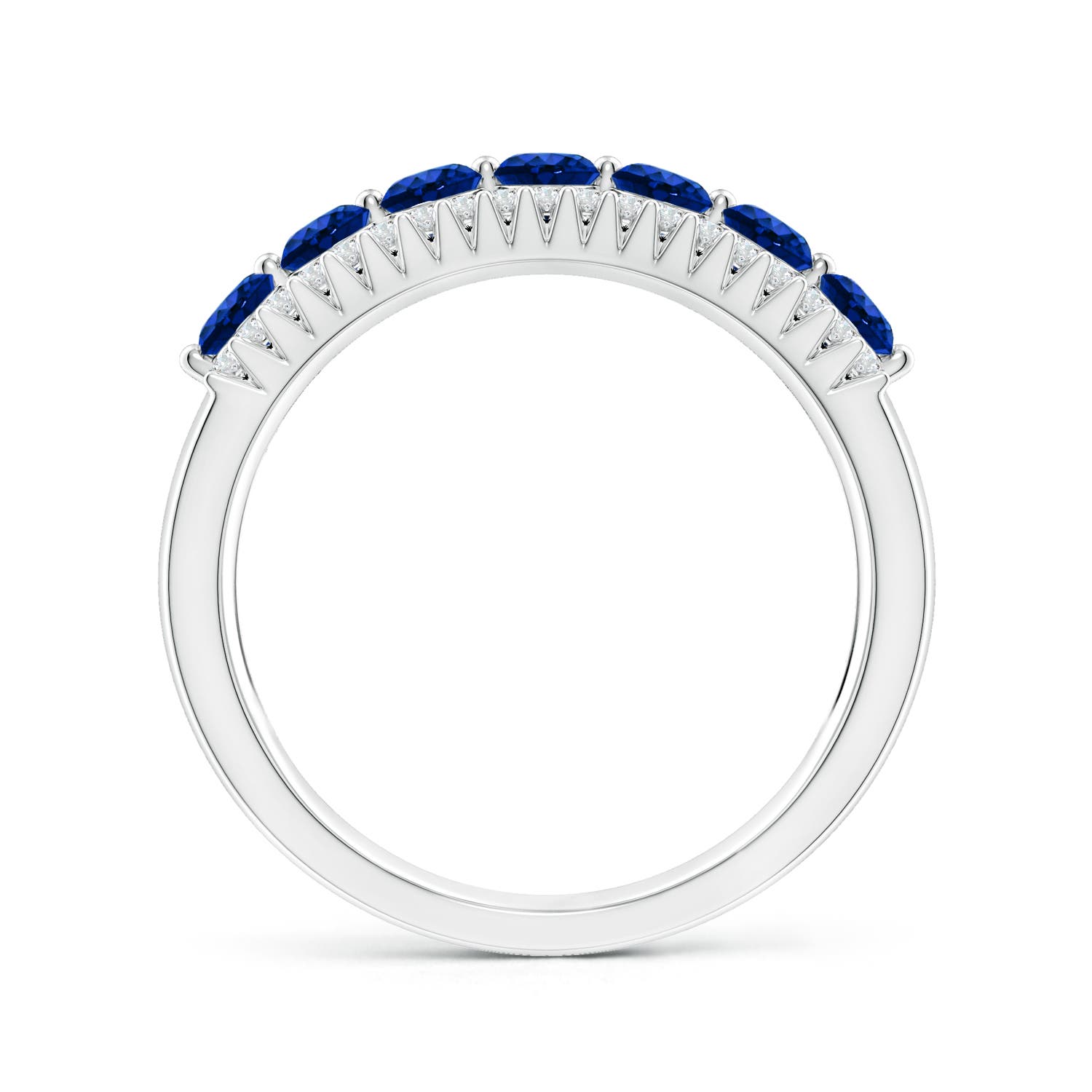 AAAA - Blue Sapphire / 1.17 CT / 14 KT White Gold