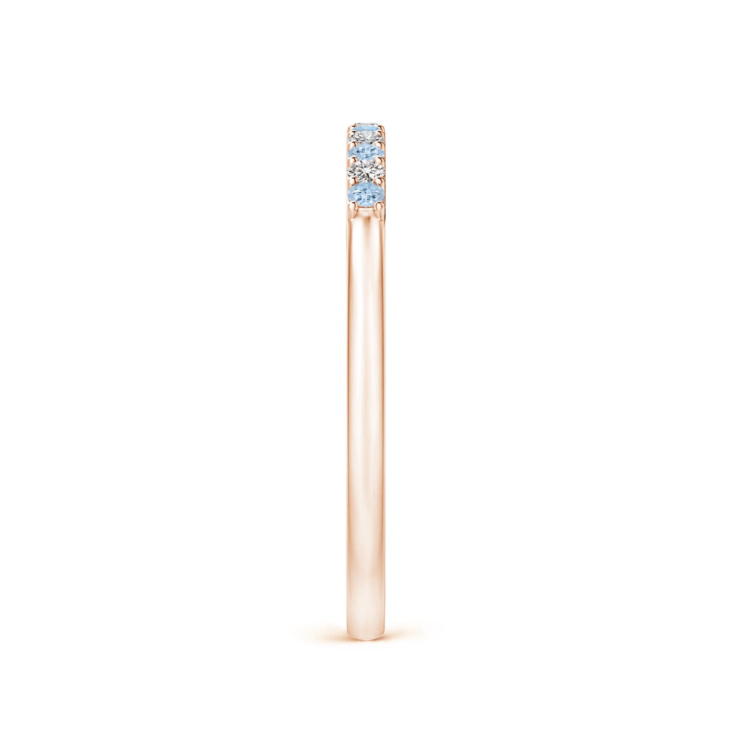 AA - Aquamarine / 0.16 CT / 14 KT Rose Gold