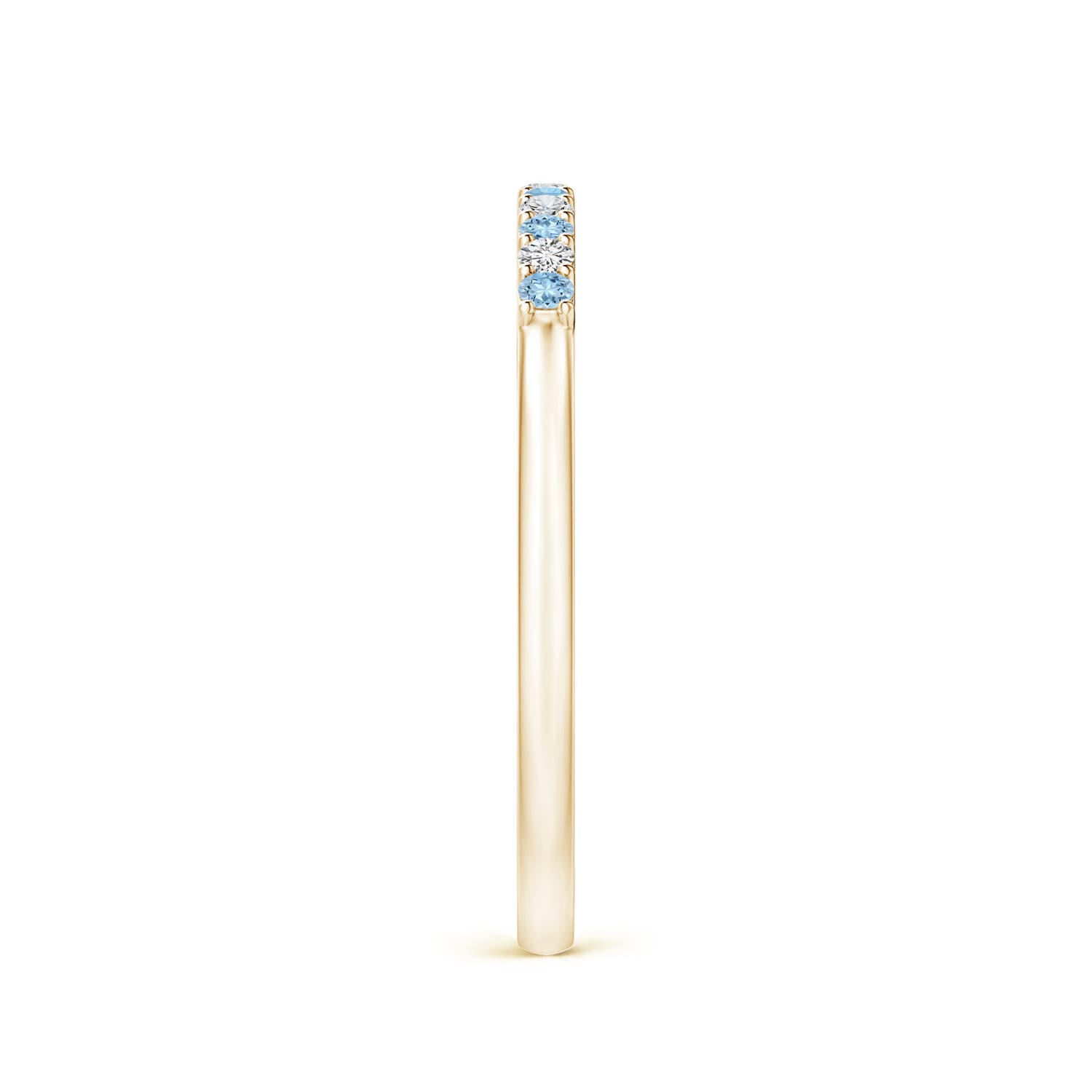 AAA - Aquamarine / 0.16 CT / 14 KT Yellow Gold