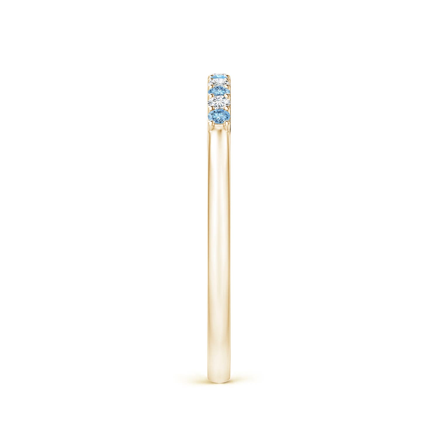 AAAA - Aquamarine / 0.16 CT / 14 KT Yellow Gold