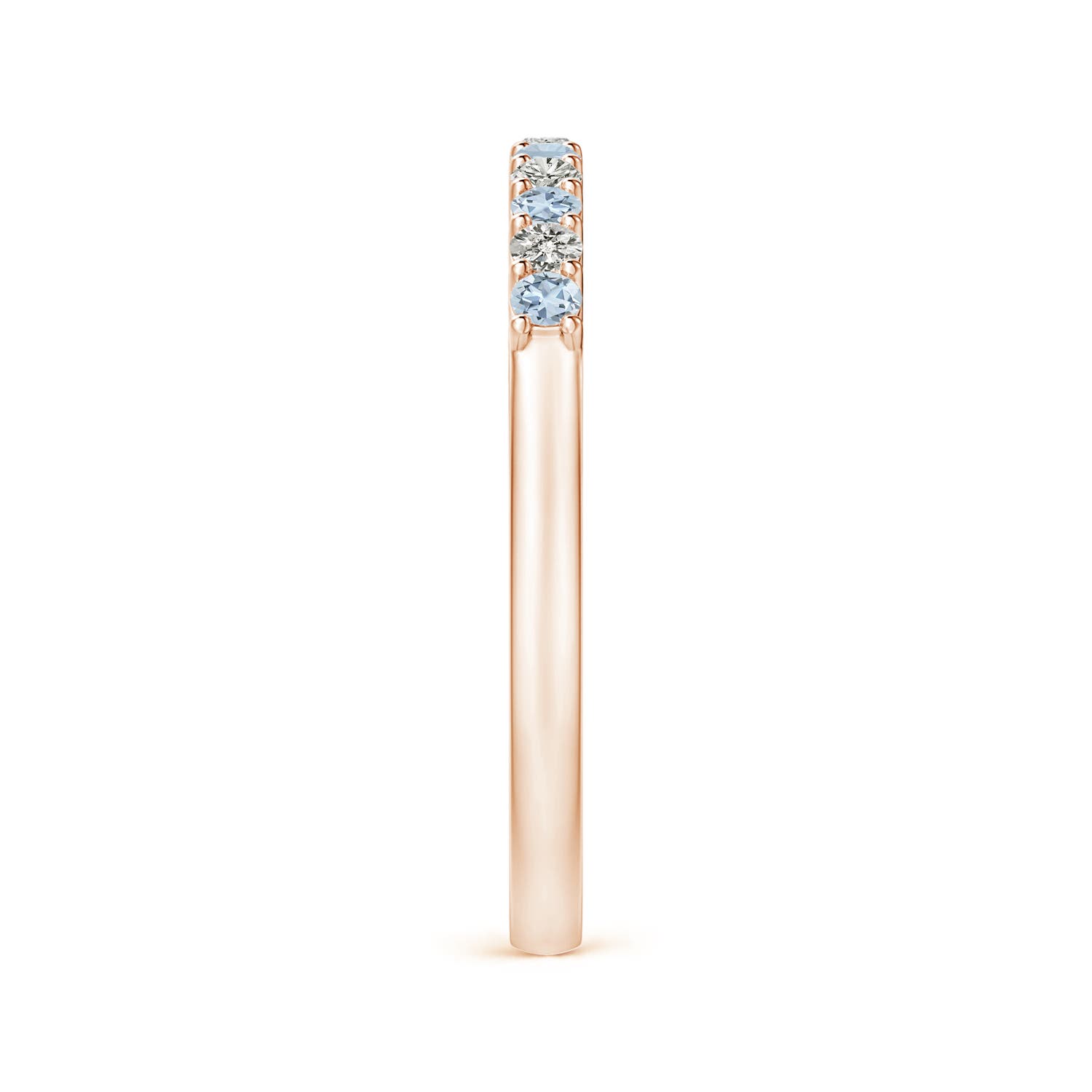 A - Aquamarine / 0.36 CT / 14 KT Rose Gold