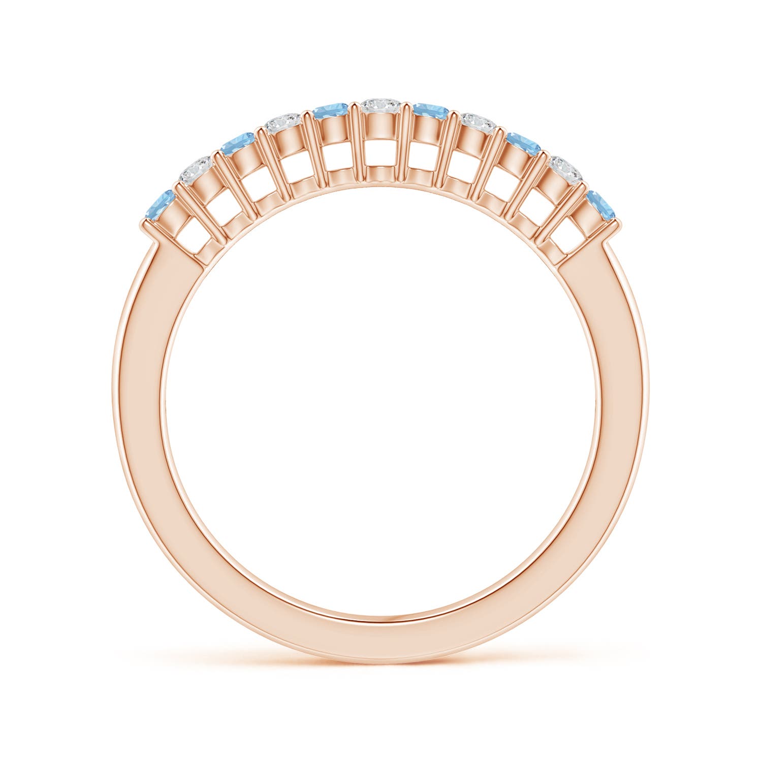 AAA - Aquamarine / 0.36 CT / 14 KT Rose Gold