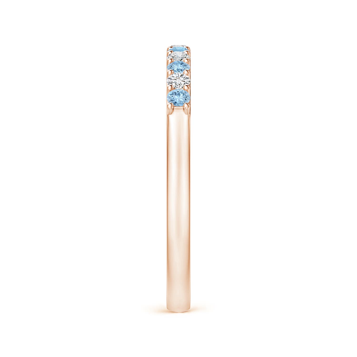 AAA - Aquamarine / 0.36 CT / 14 KT Rose Gold