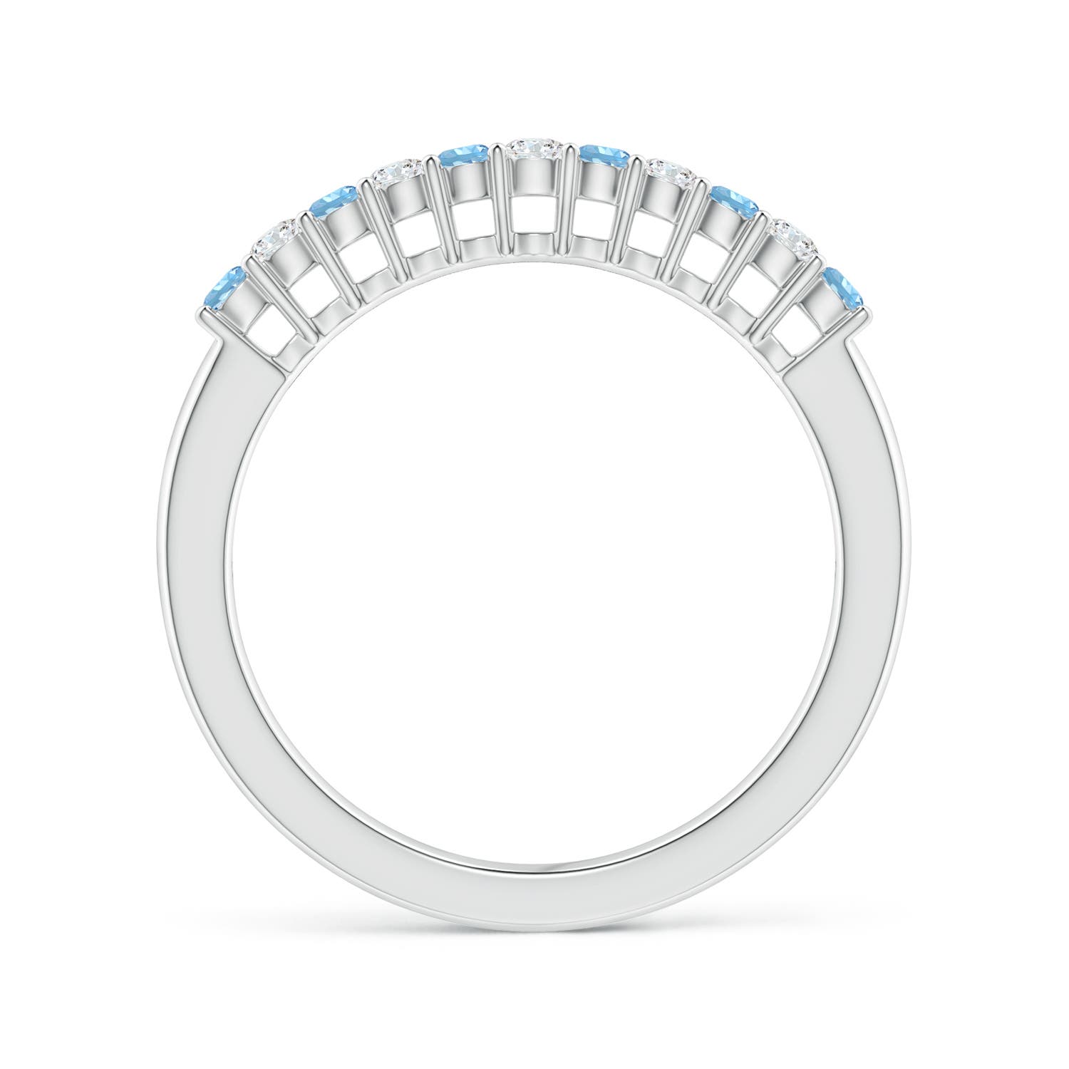 AAAA - Aquamarine / 0.36 CT / 14 KT White Gold