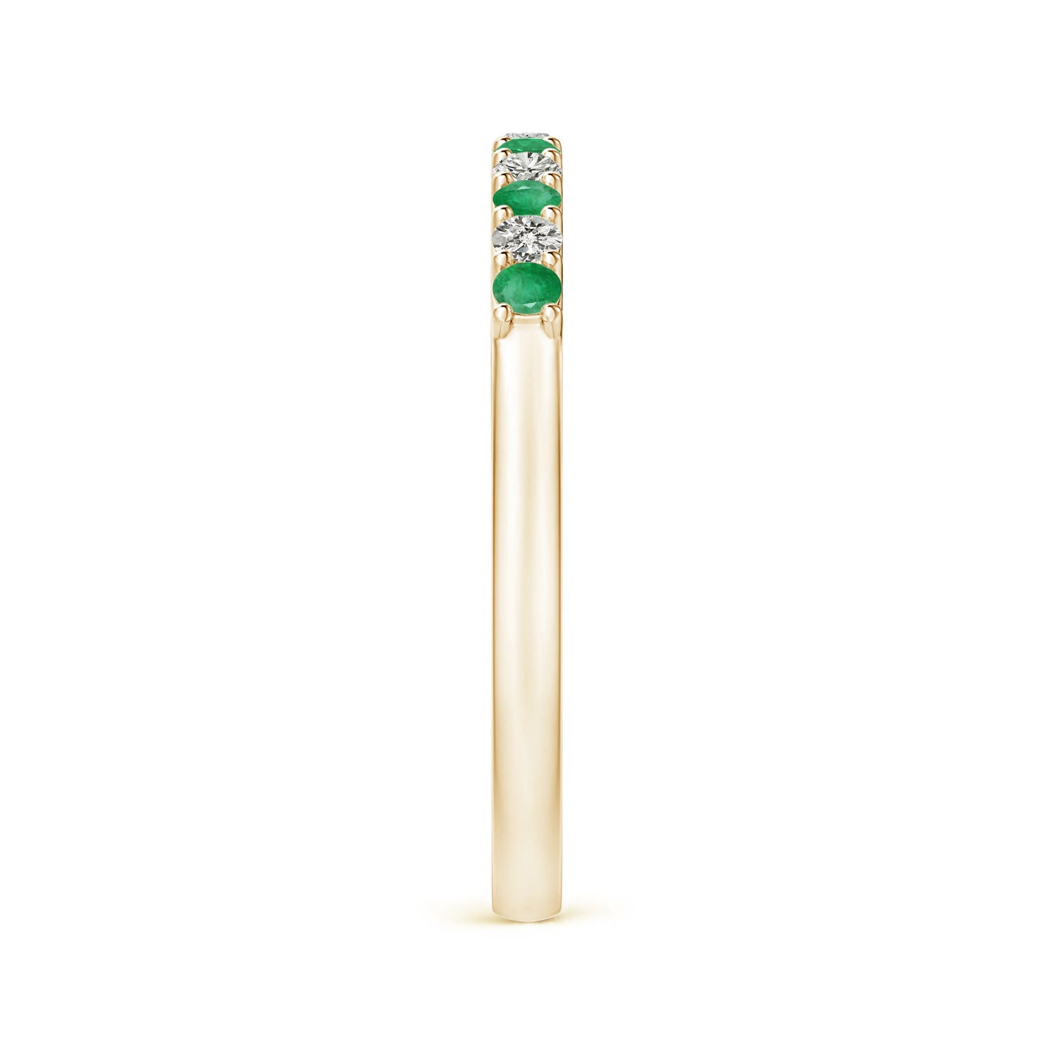 A - Emerald / 0.45 CT / 14 KT Yellow Gold