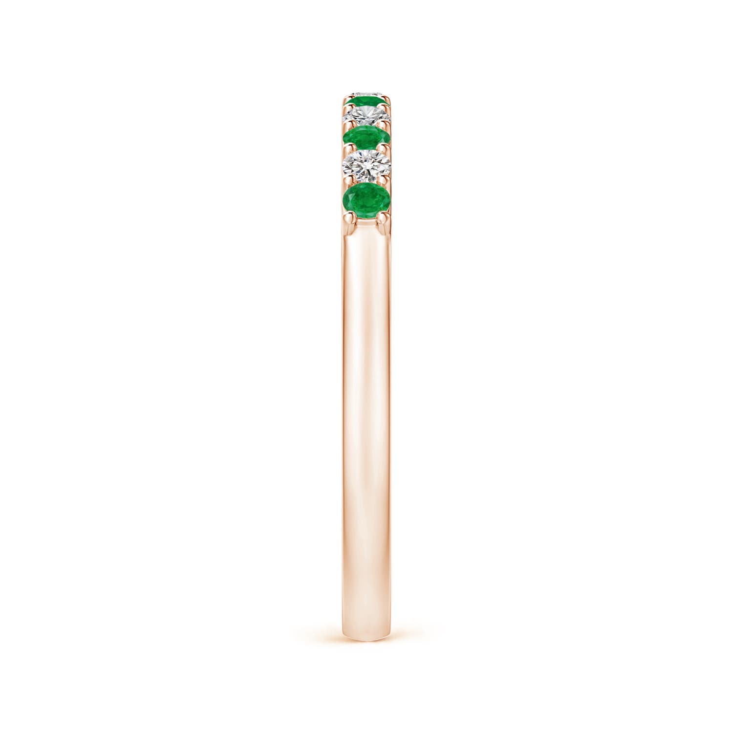 AA - Emerald / 0.45 CT / 14 KT Rose Gold