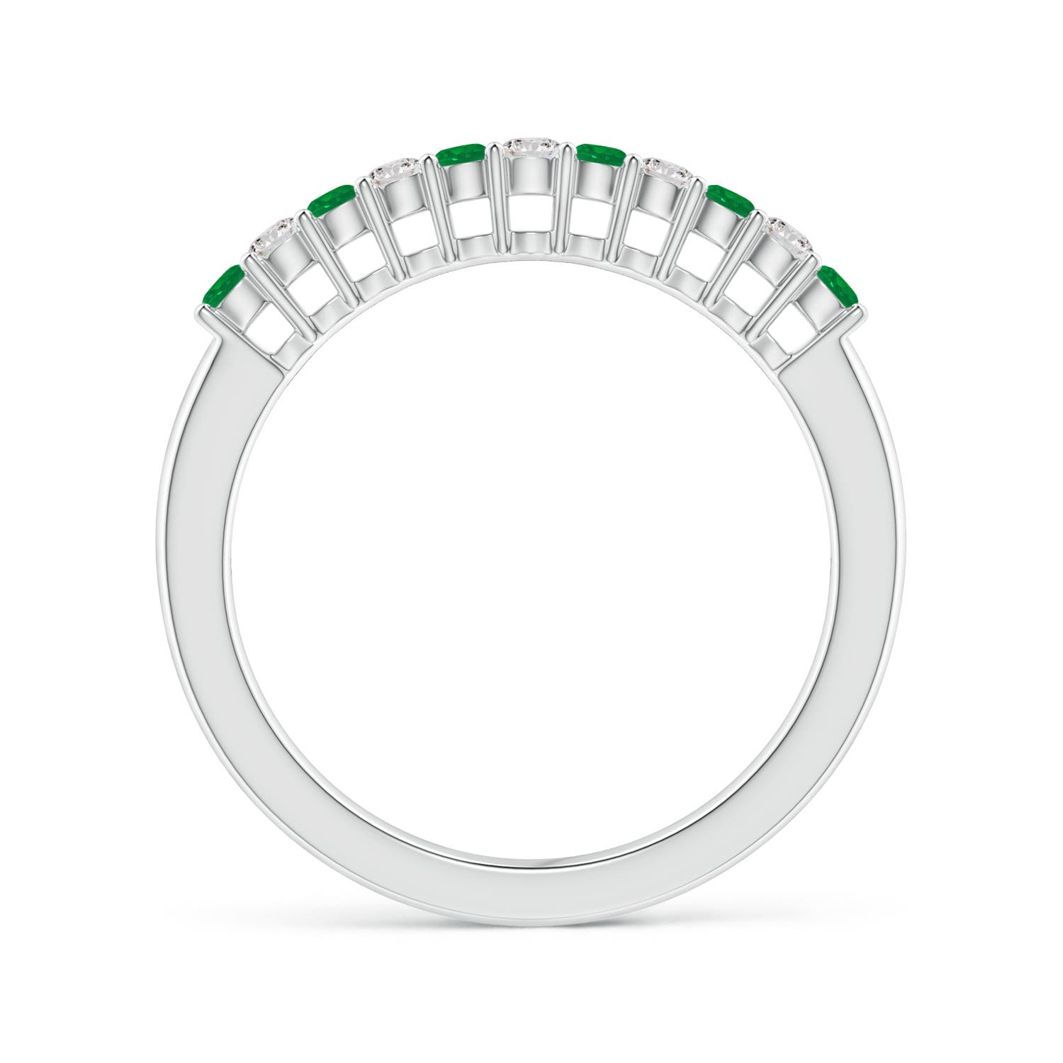 AA - Emerald / 0.45 CT / 14 KT White Gold