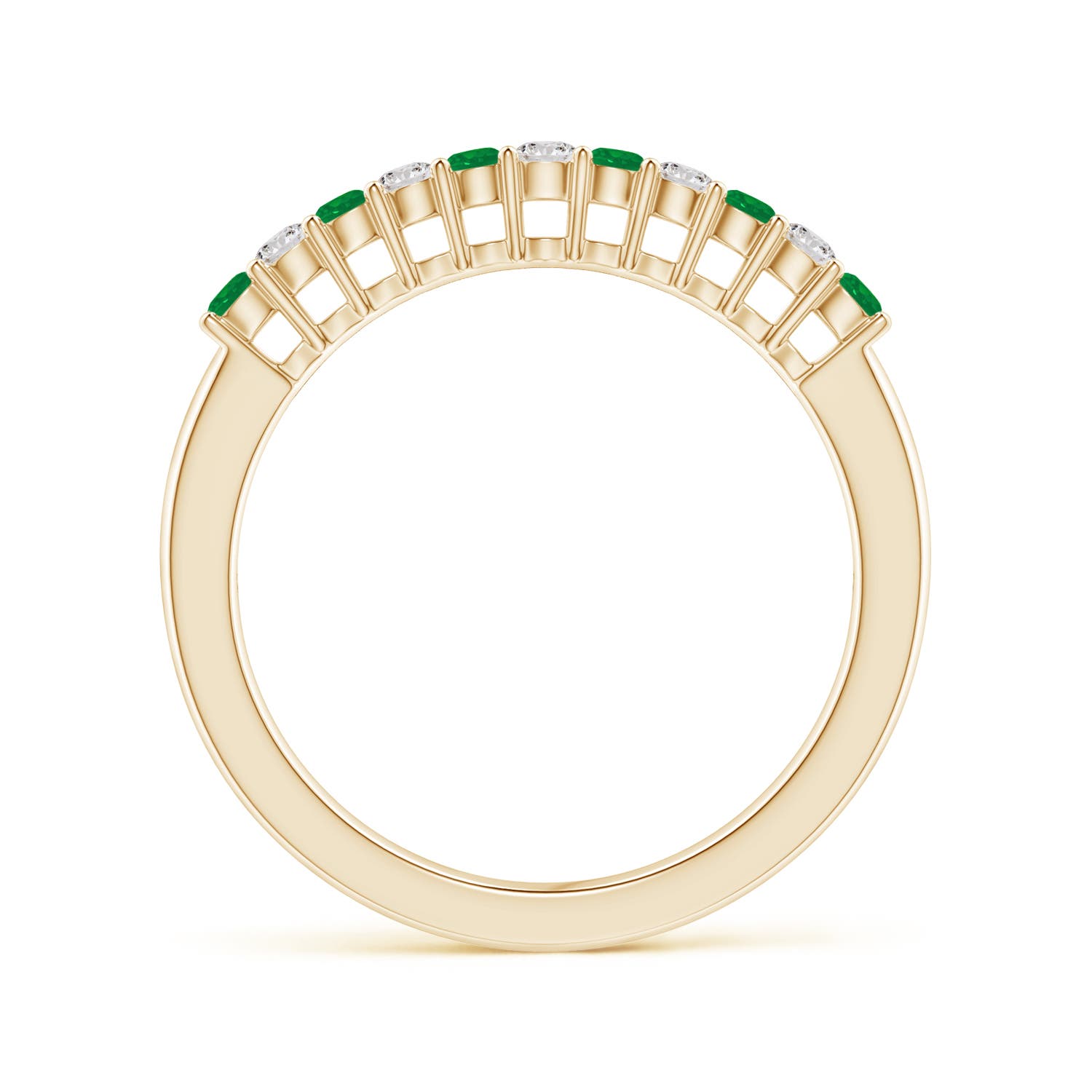 AA - Emerald / 0.45 CT / 14 KT Yellow Gold